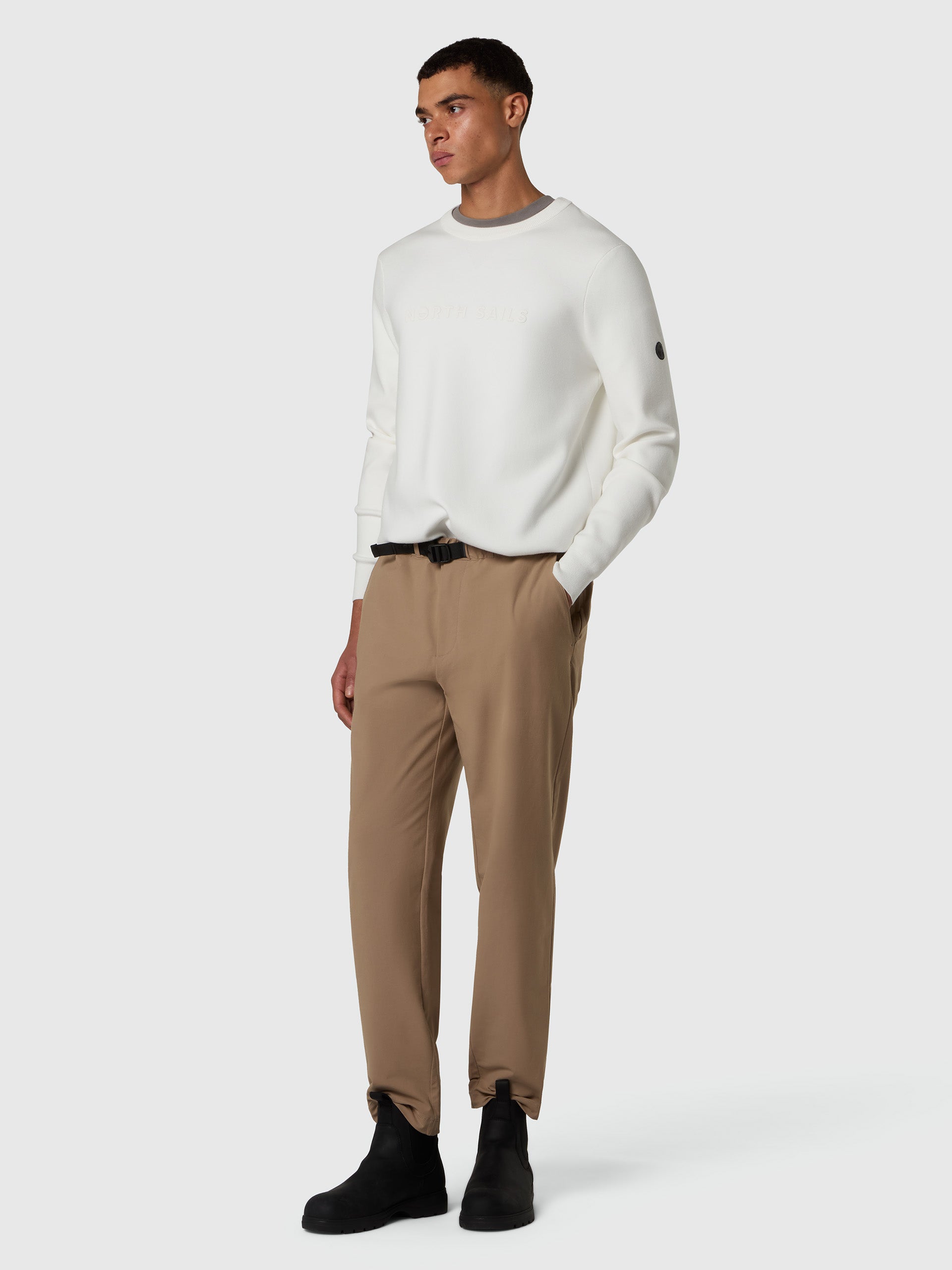 2 | Winter khaki | regular-fit-elastic-waist-band-long-trouser-673082