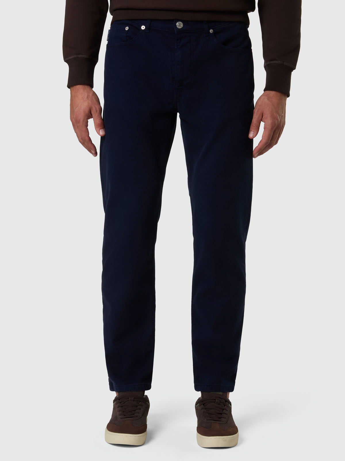 1 | Navy blue | stripe--regualr-fit-5-pocket-pant-673095