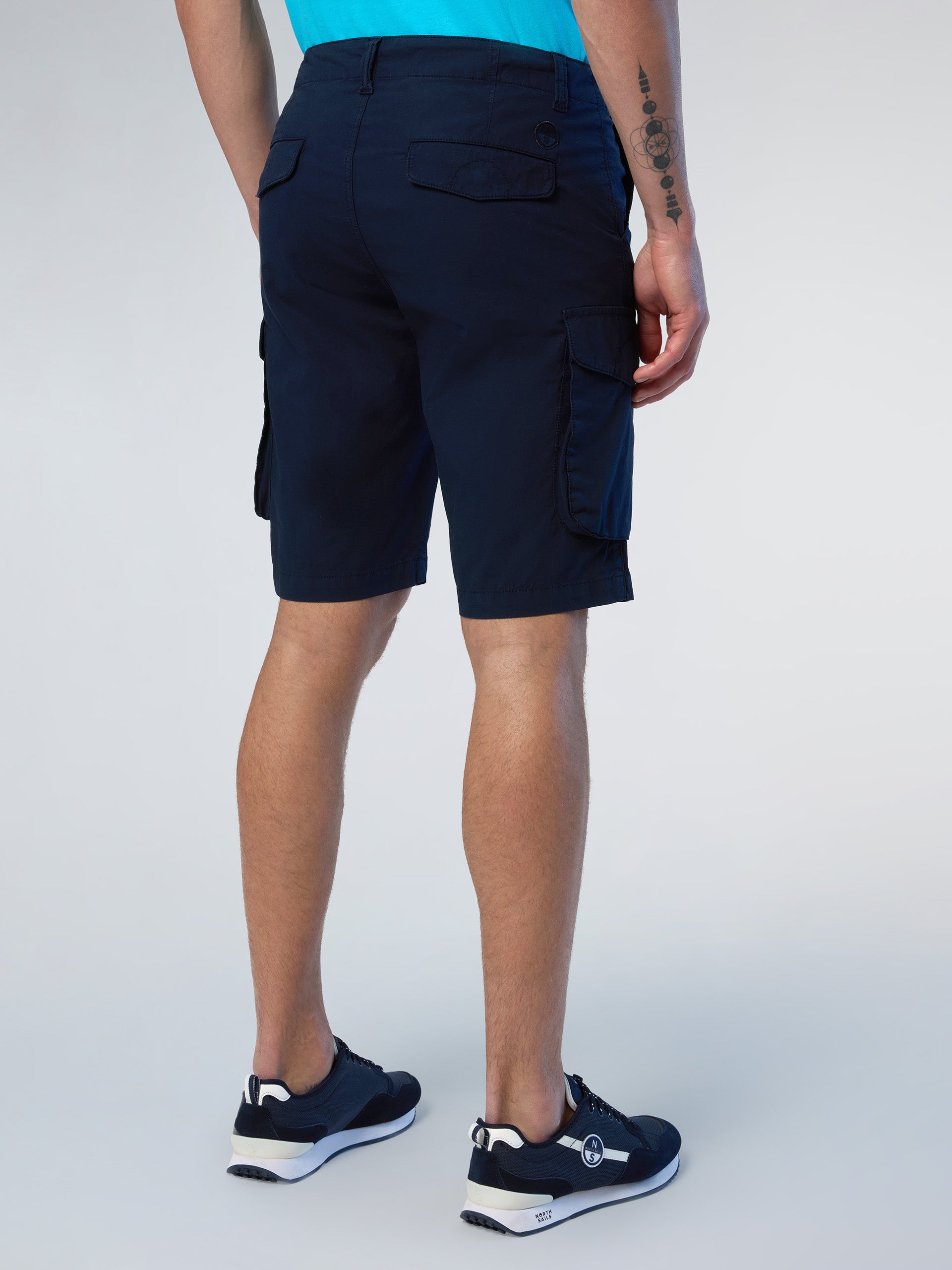 4 | Navy blue | america-s-regular-fit-cargo-short-trouser-1-673098