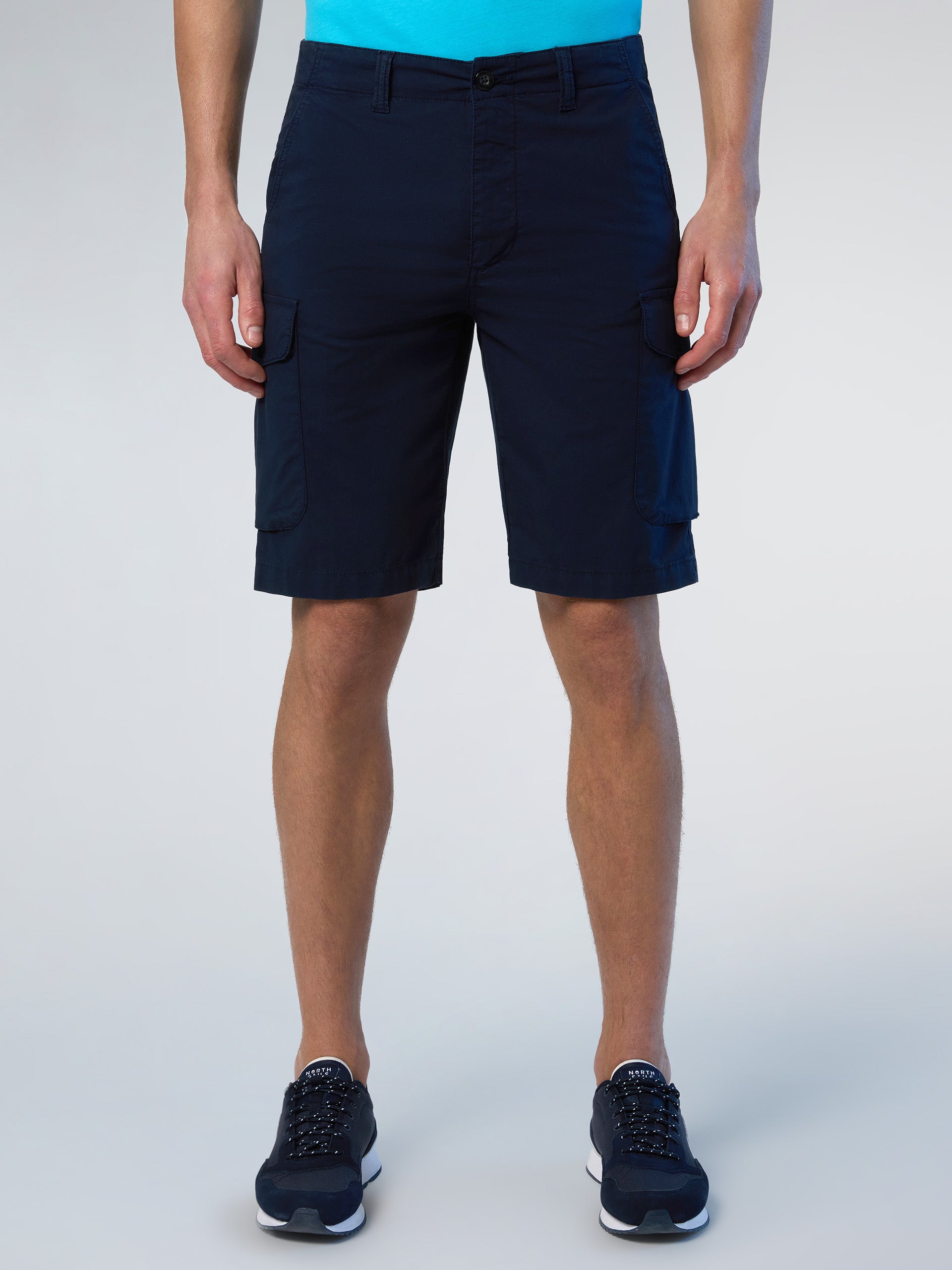 1 | Navy blue | america-s-regular-fit-cargo-short-trouser-1-673098