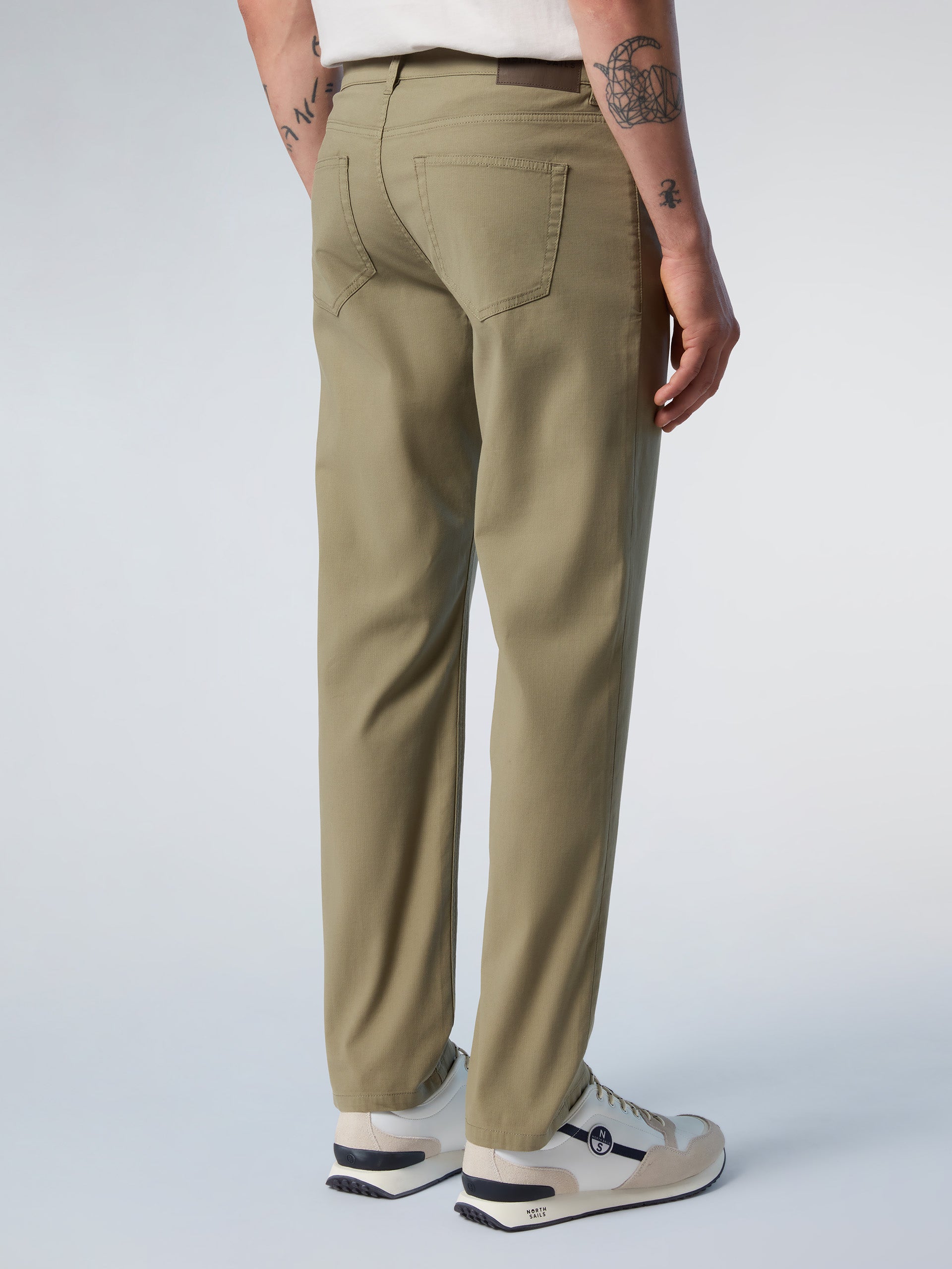 4 | Deep green | stripe-regular-fit-5-pocket-long-trouser-673121