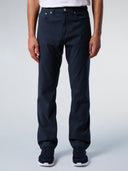 1 | Navy blue | stripe-regular-fit-5-pocket-long-trouser-673121