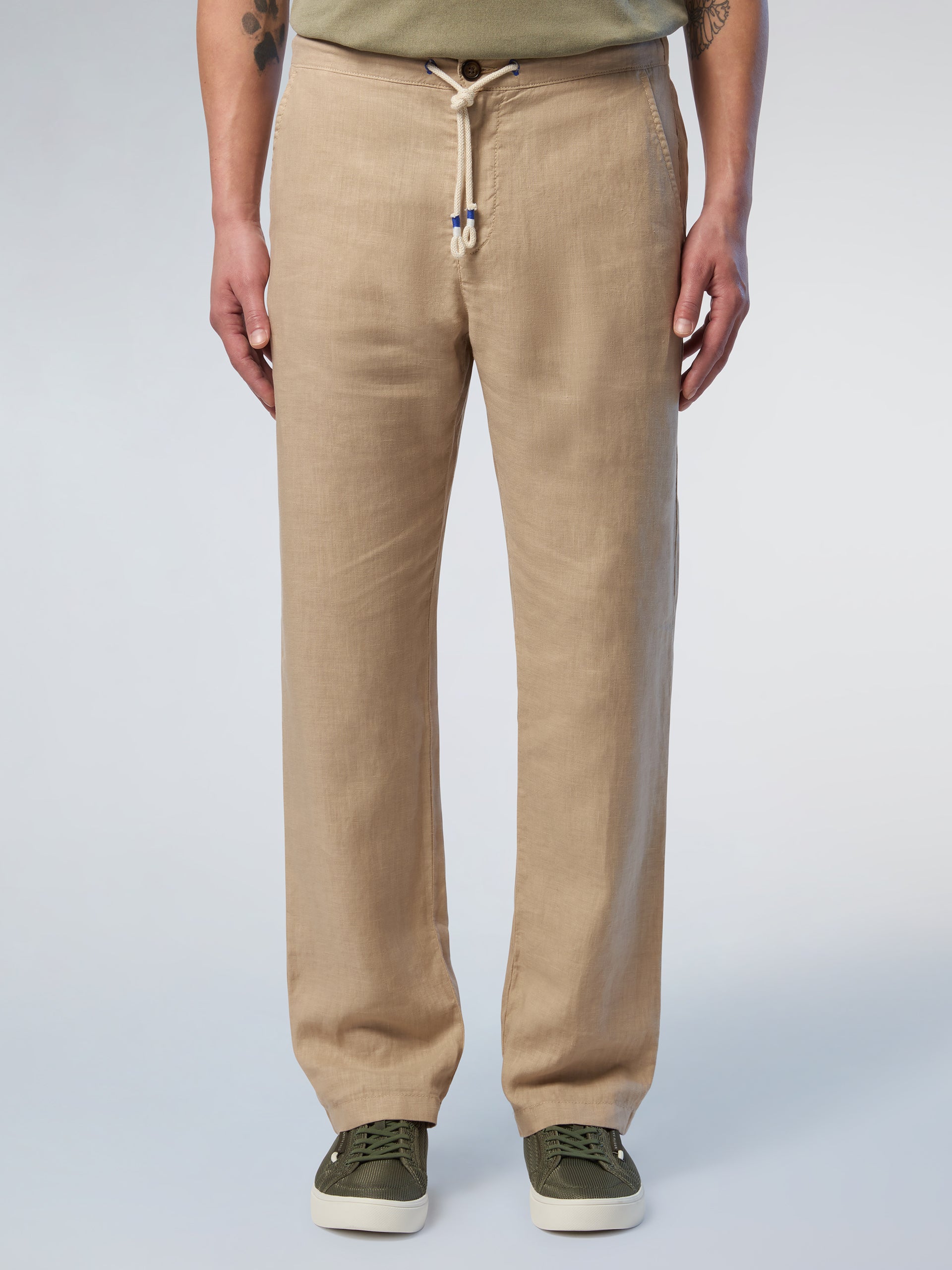 1 | Chino beige | breeze-regular-fit-chino-welastic-long-trouser-673142