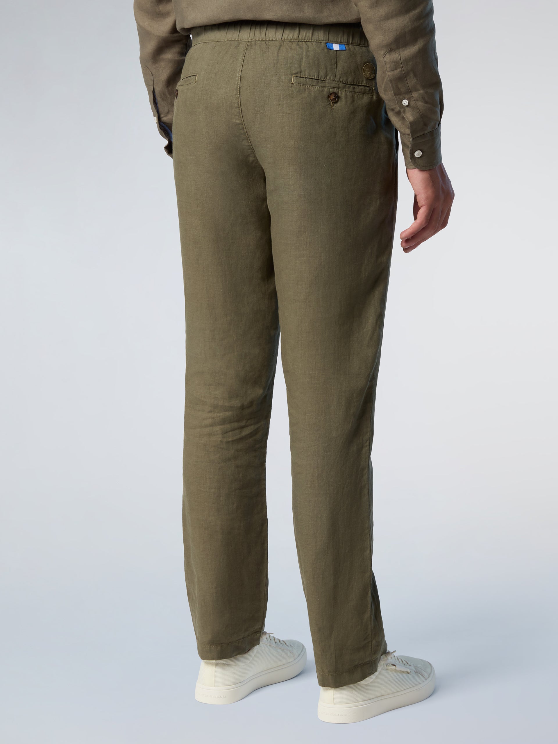 4 | Deep green | breeze-regular-fit-chino-welastic-long-trouser-673142