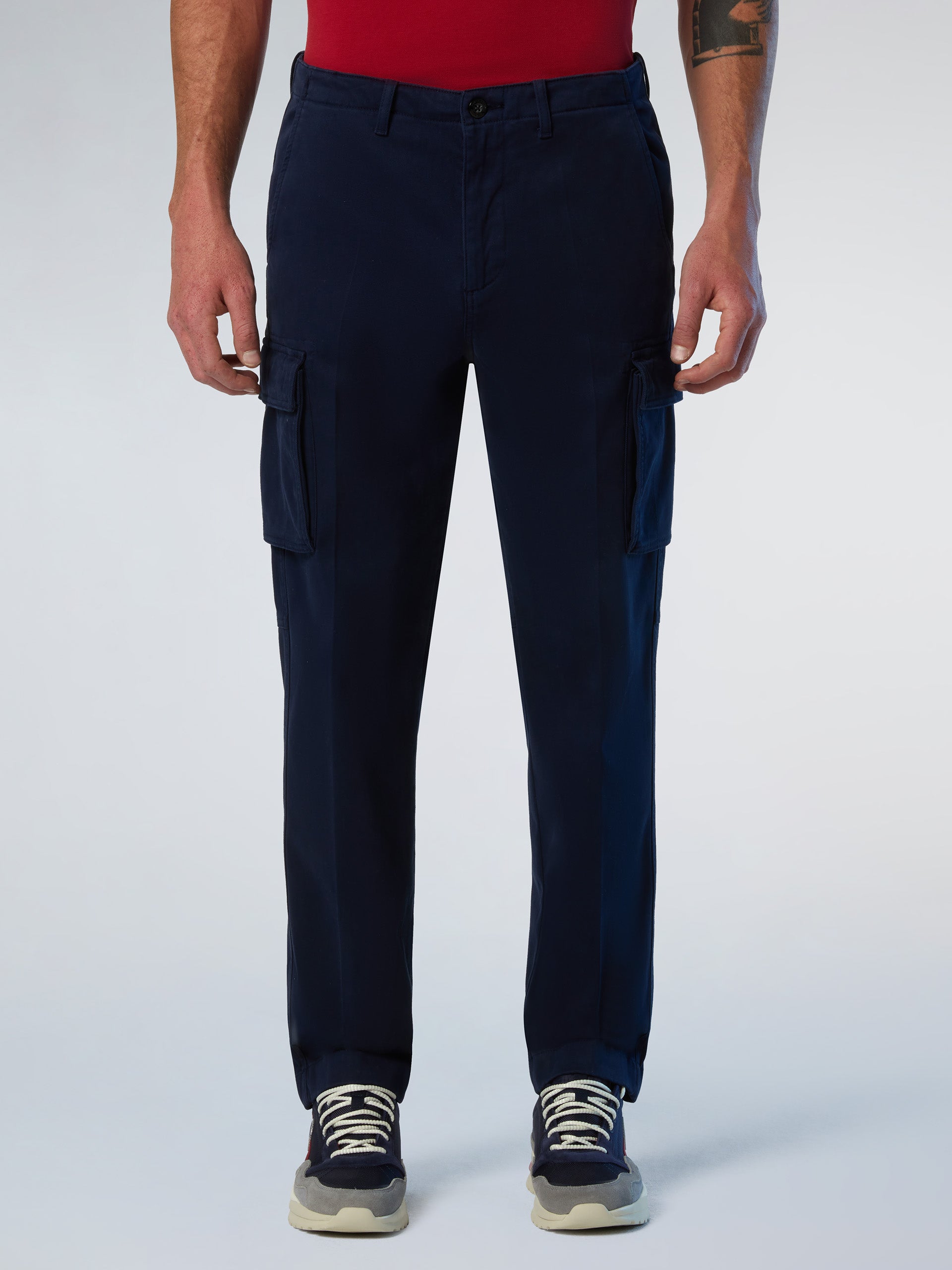 1 | Navy blue | america-2-regular-fit-cargo-long-trouser-673168