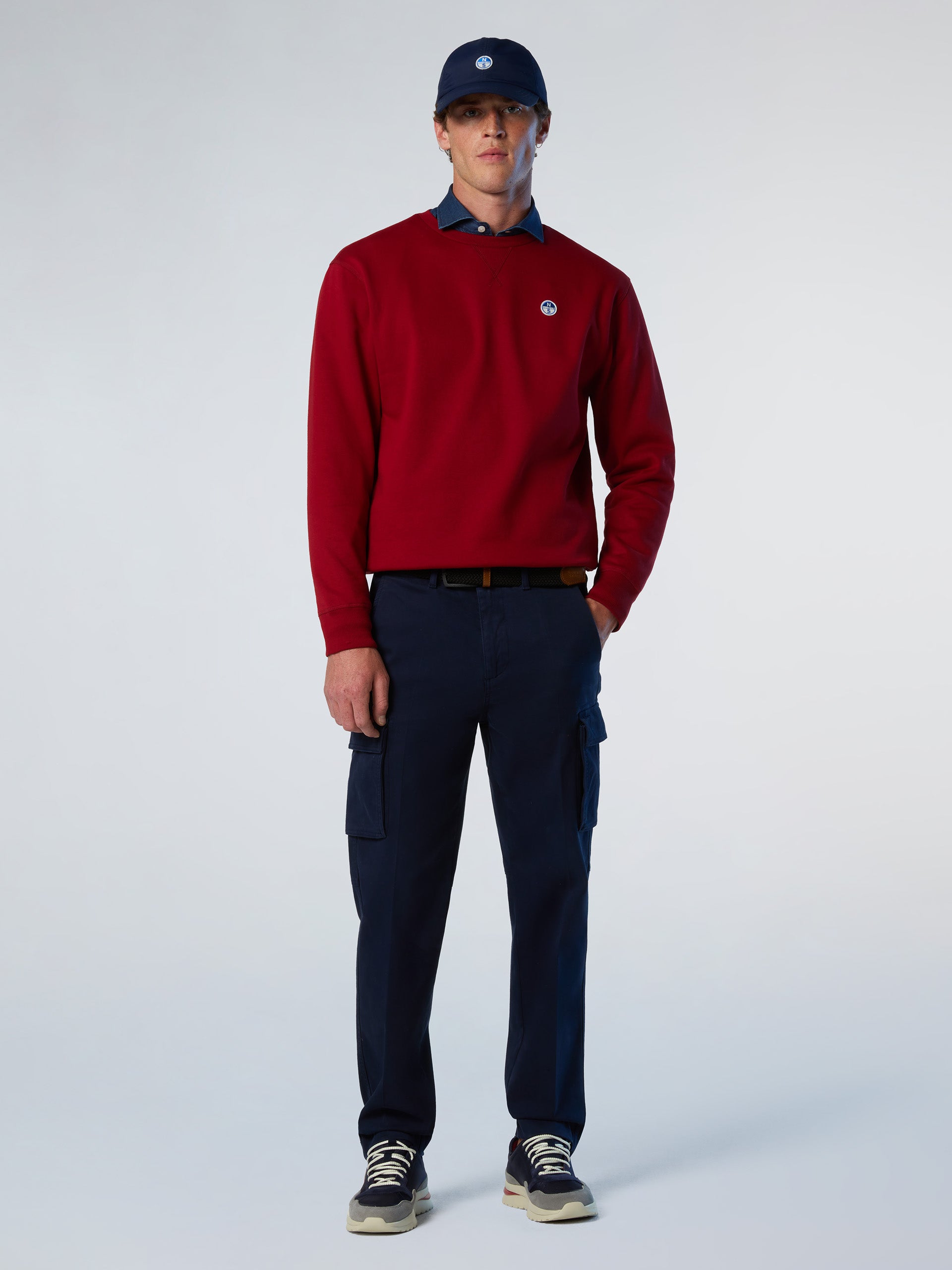 2 | Navy blue | america-2-regular-fit-cargo-long-trouser-673168
