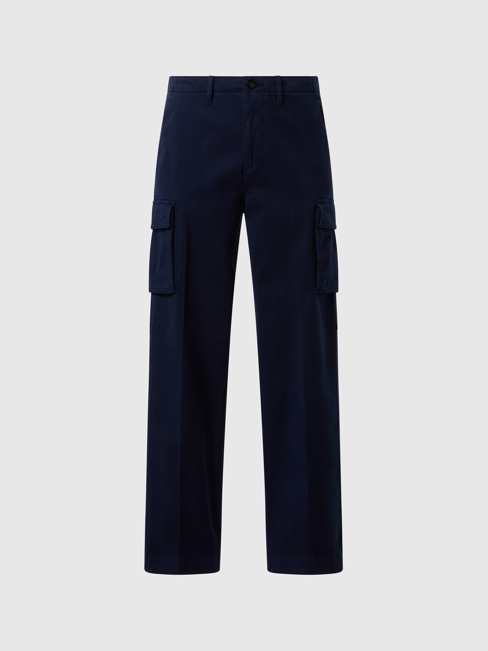 hover | Navy blue | america-2-regular-fit-cargo-long-trouser-673168