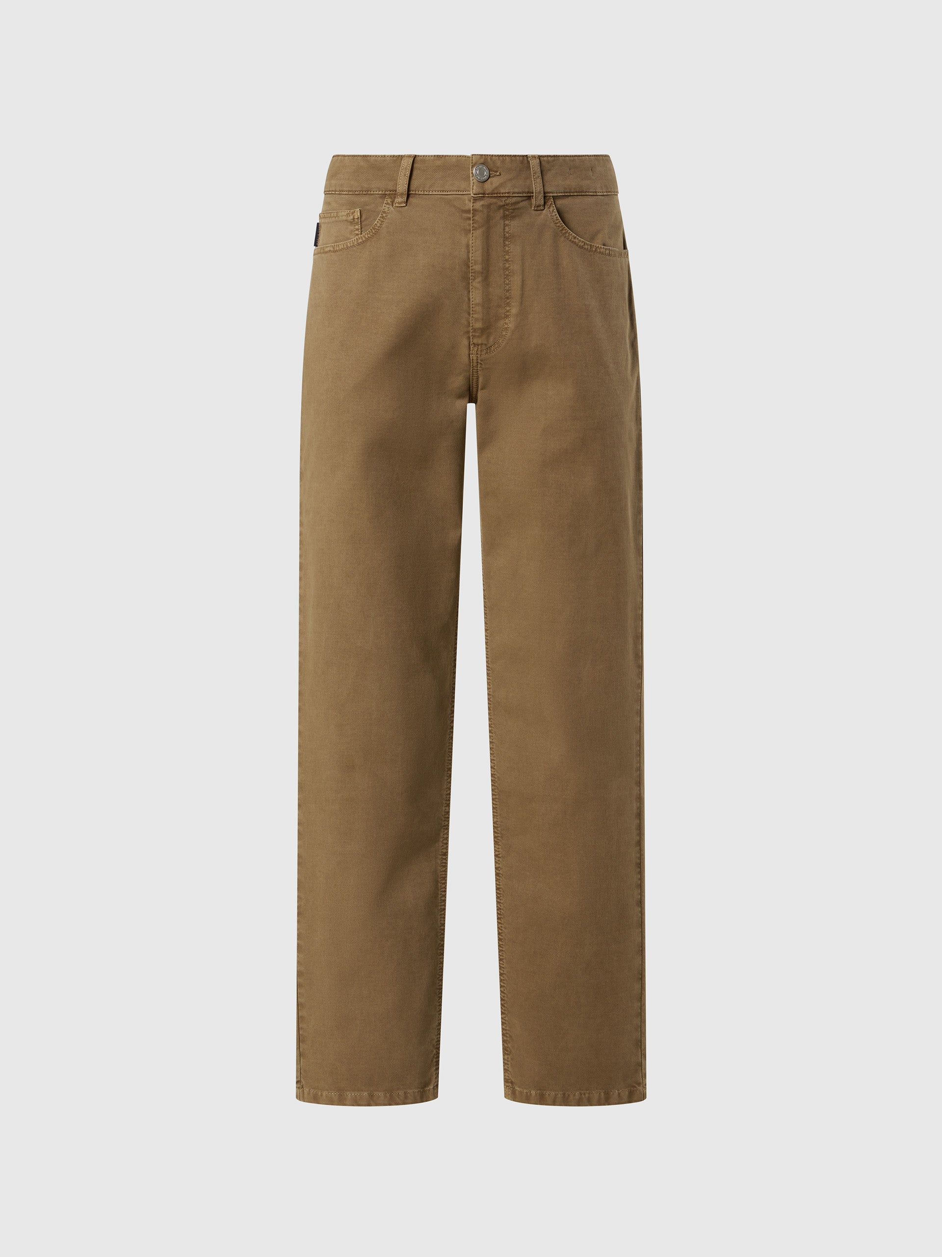 hover | Winter khaki | stripe-regular-5-pocket-long-trouser-673170