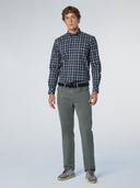 2 | City grey | stripe-regular-5-pocket-long-trouser-673170
