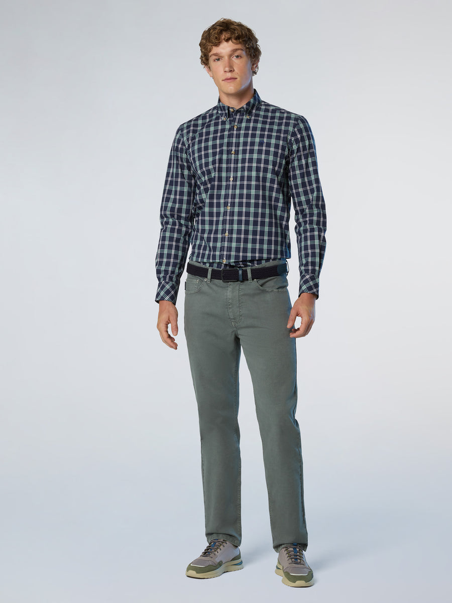stripe-regular-5-pocket-long-trouser-673170