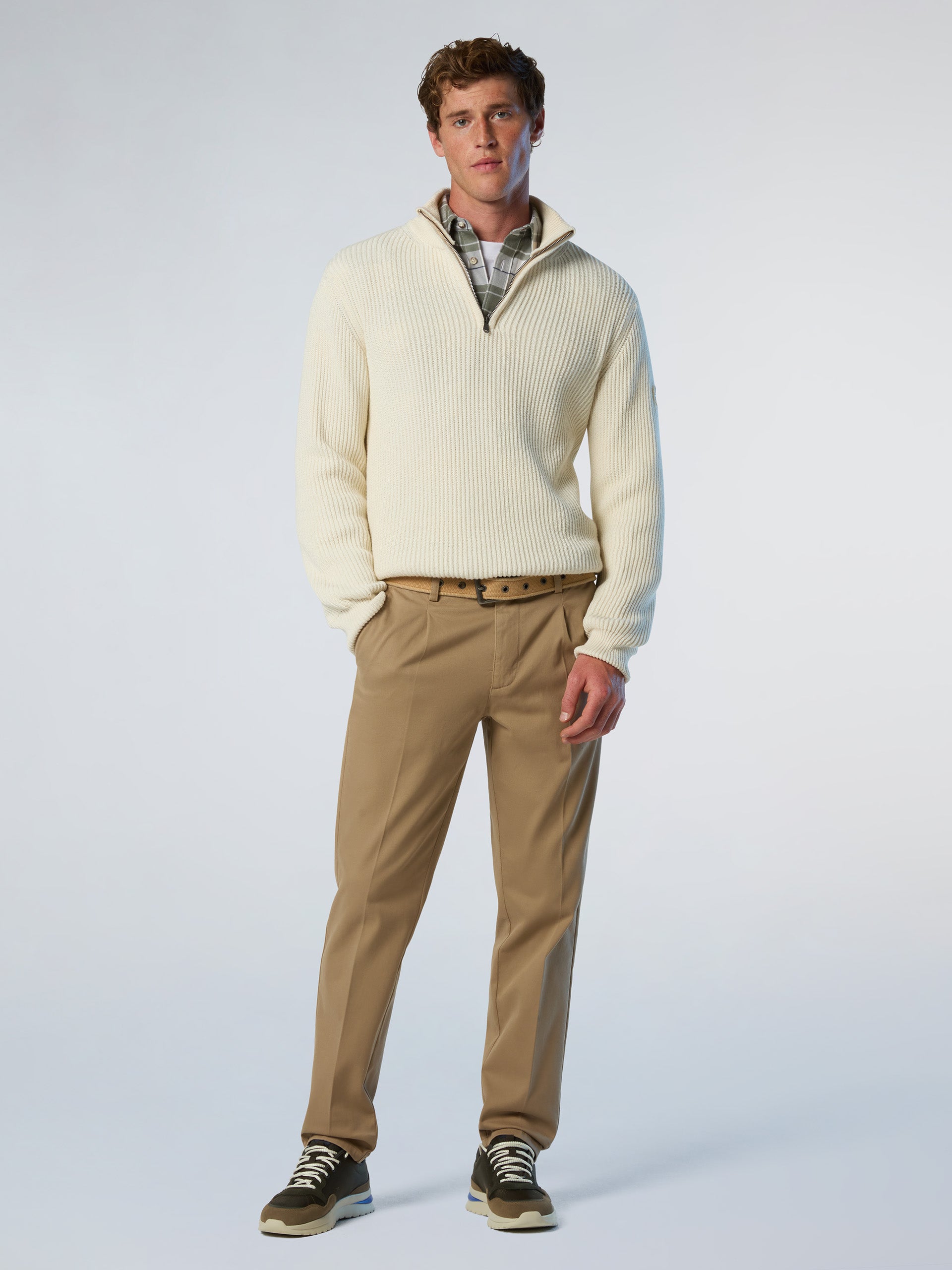 Defender pleated gabardine chinos | North Sails