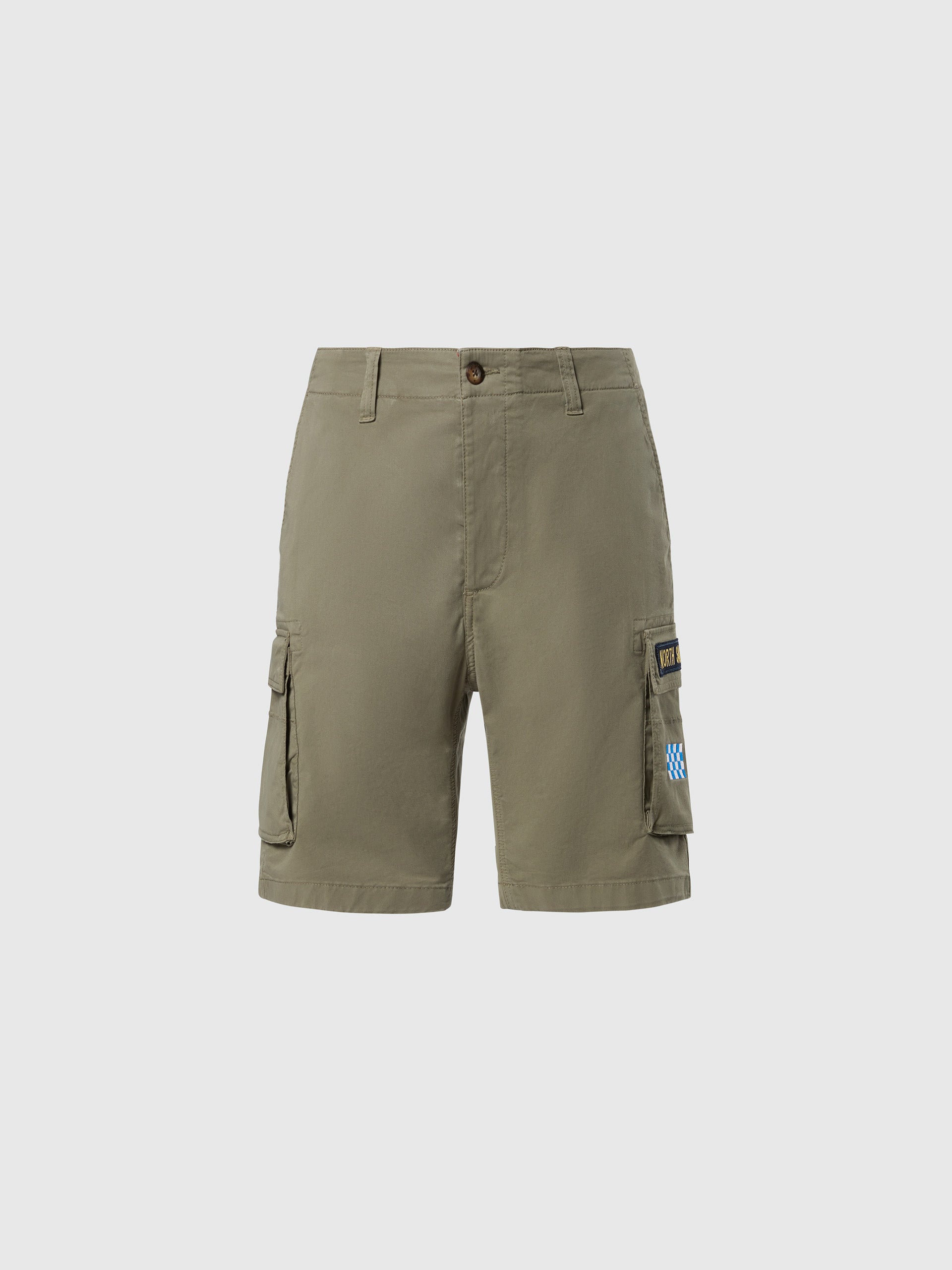 hover | Deep green | crews-regular-fit-cargo-short-trouser-673179