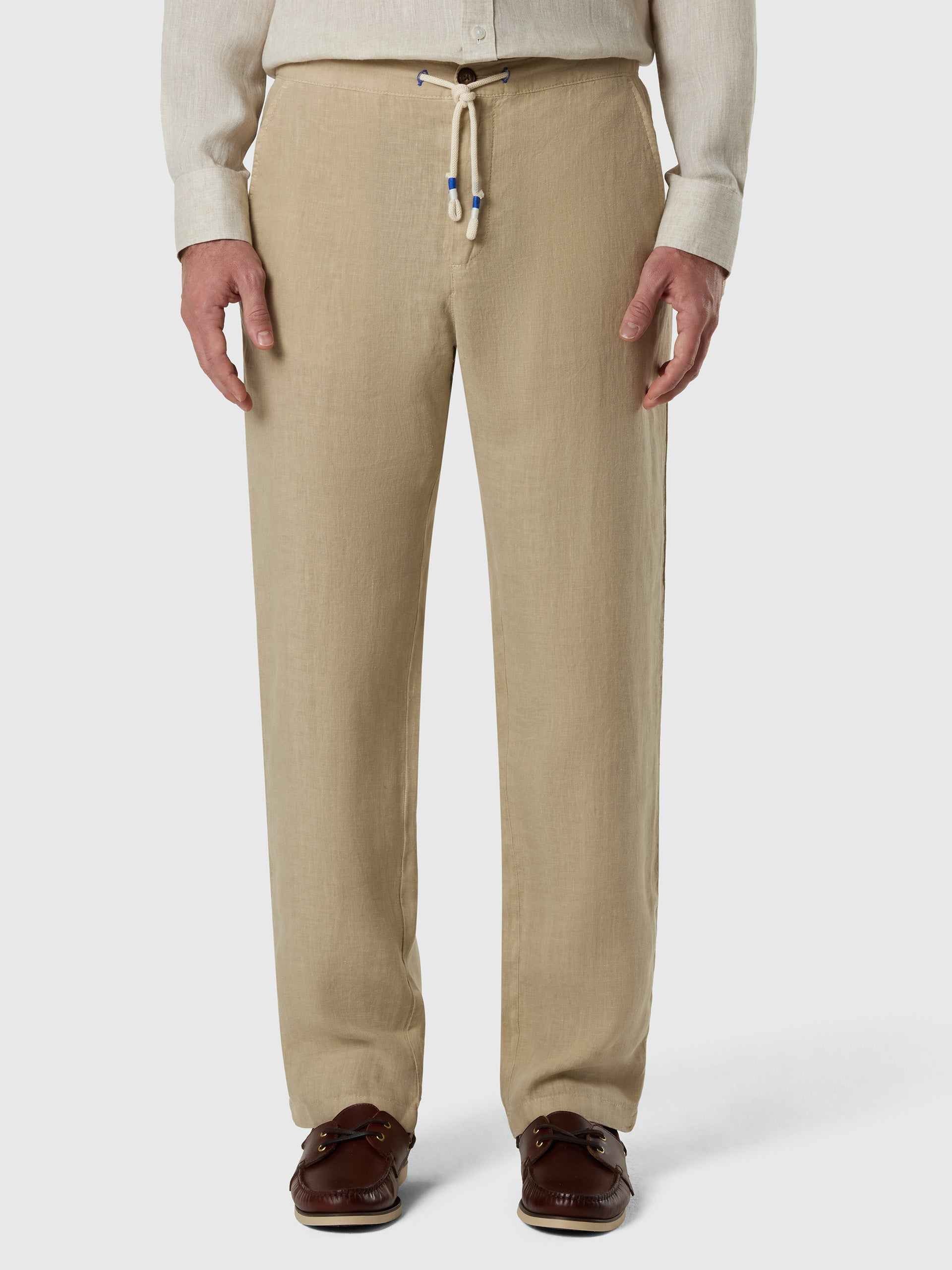 1 | Chino beige | breeze-regular-fit-wdrawstring-long-trouser-673405