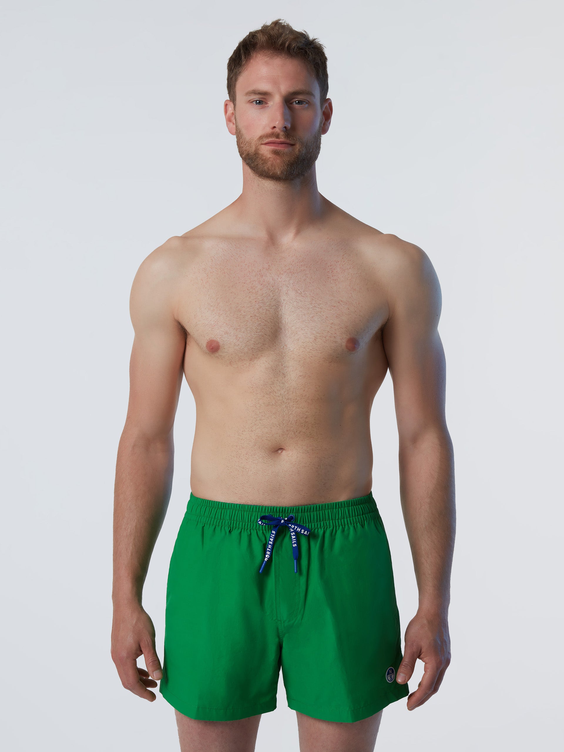 Costume Da Bagno Uomo Kayrth - Shorts Quick Dry 5 Tasche Grigio Chiaro - Foto 2