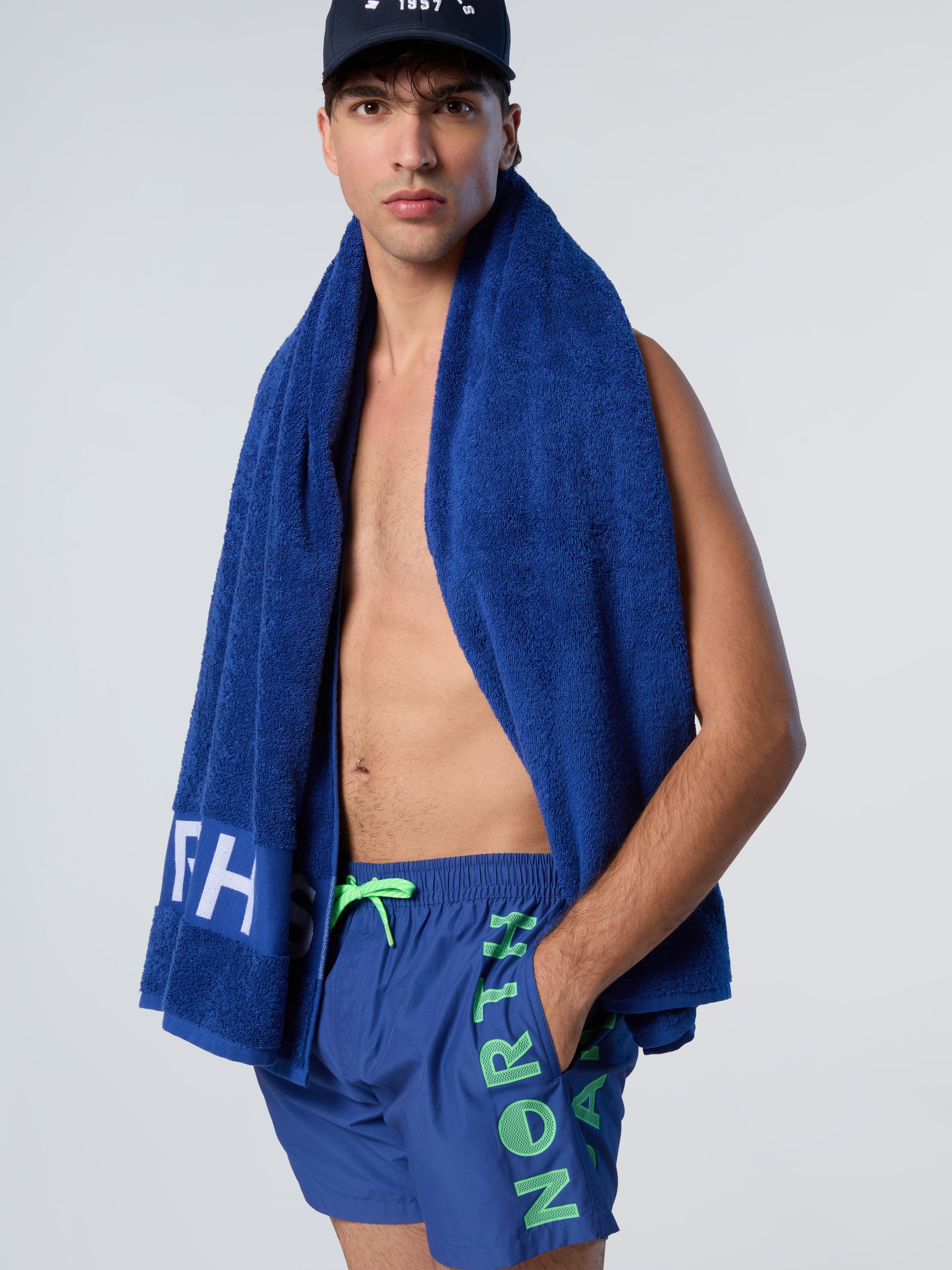 2 | Electric blue | basic-volley-beachwear-36cm-wpocket-673739