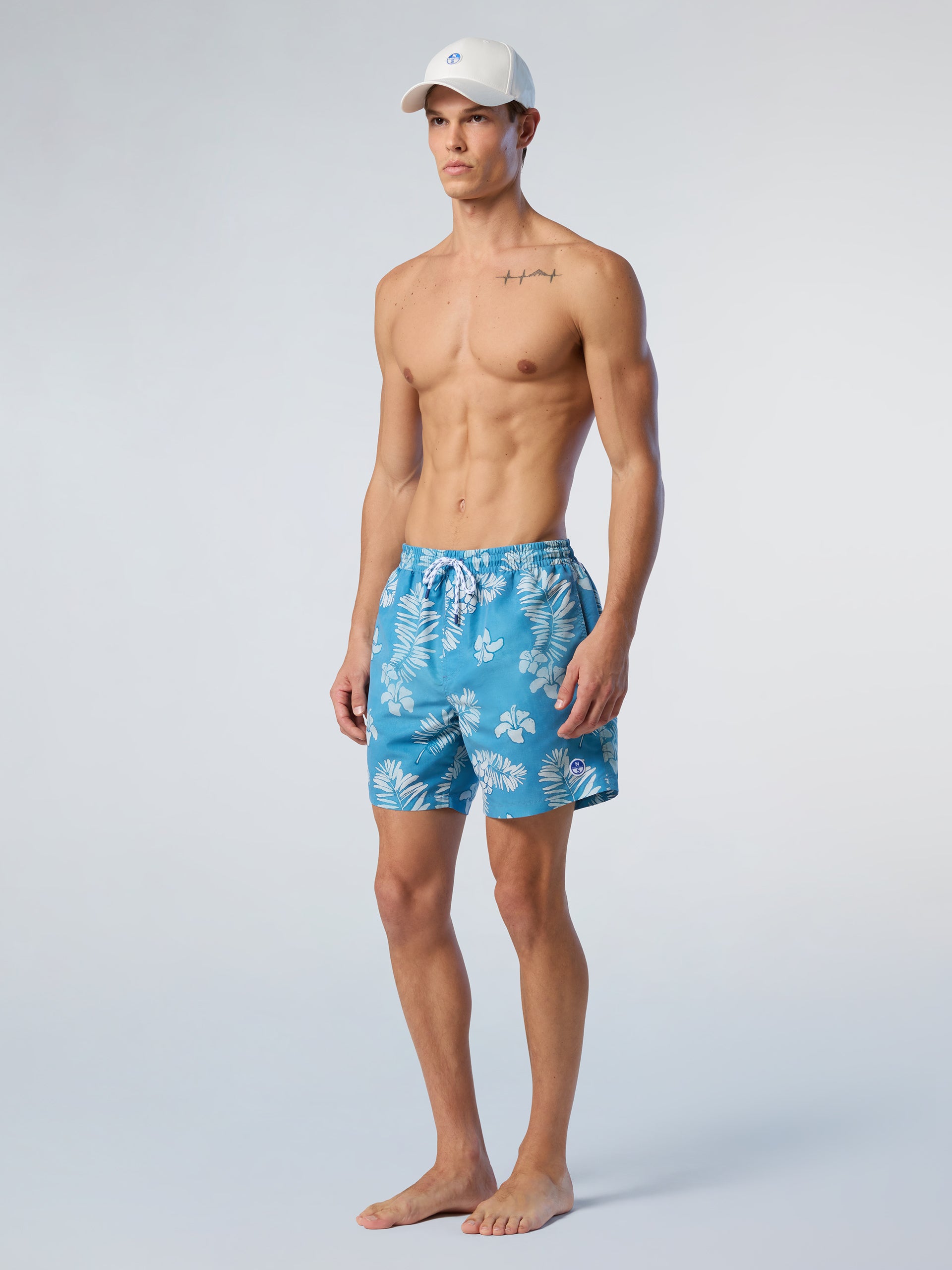 Printed peachskin swim shorts | North Sails