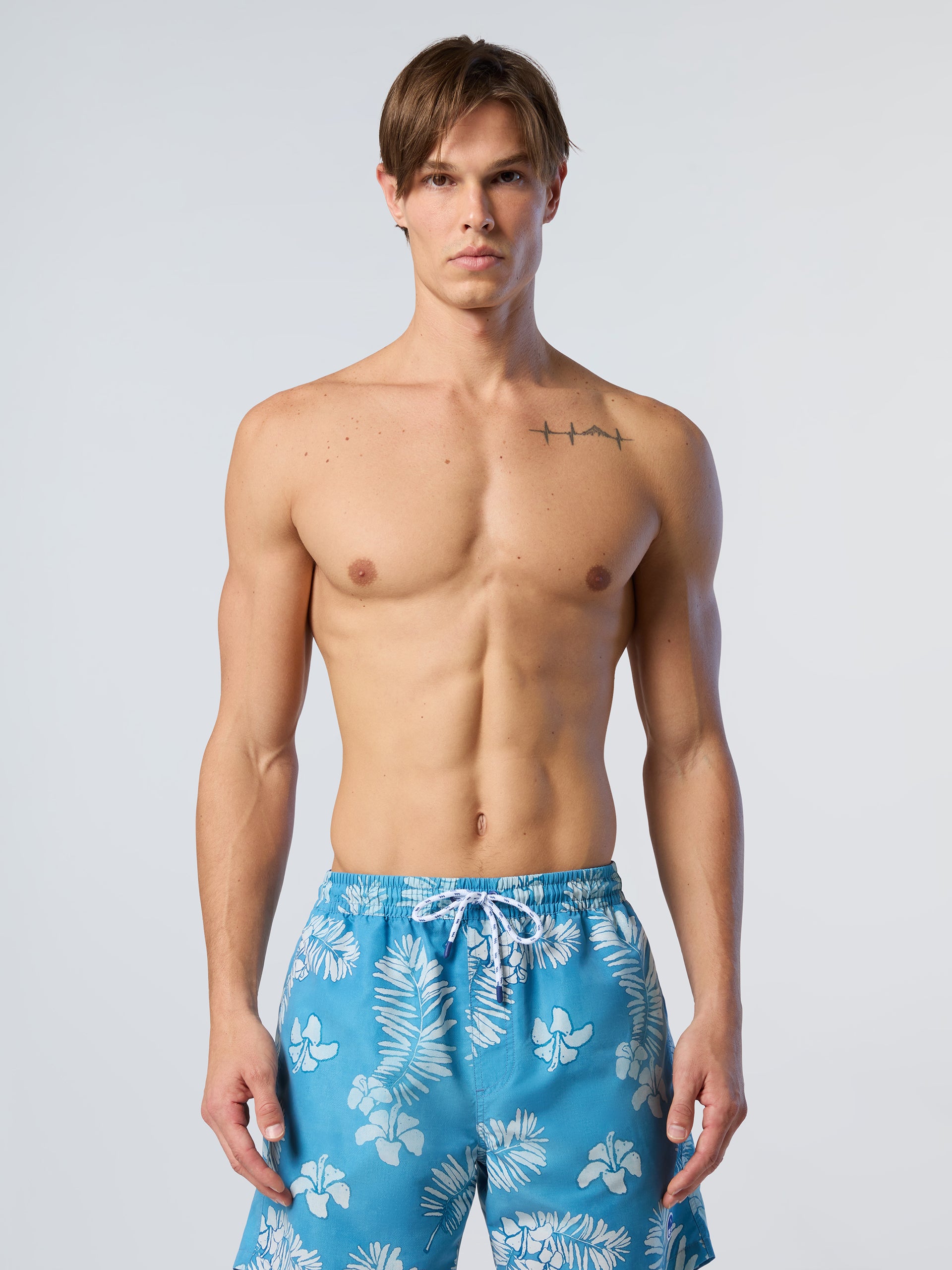 Printed peachskin swim shorts | North Sails
