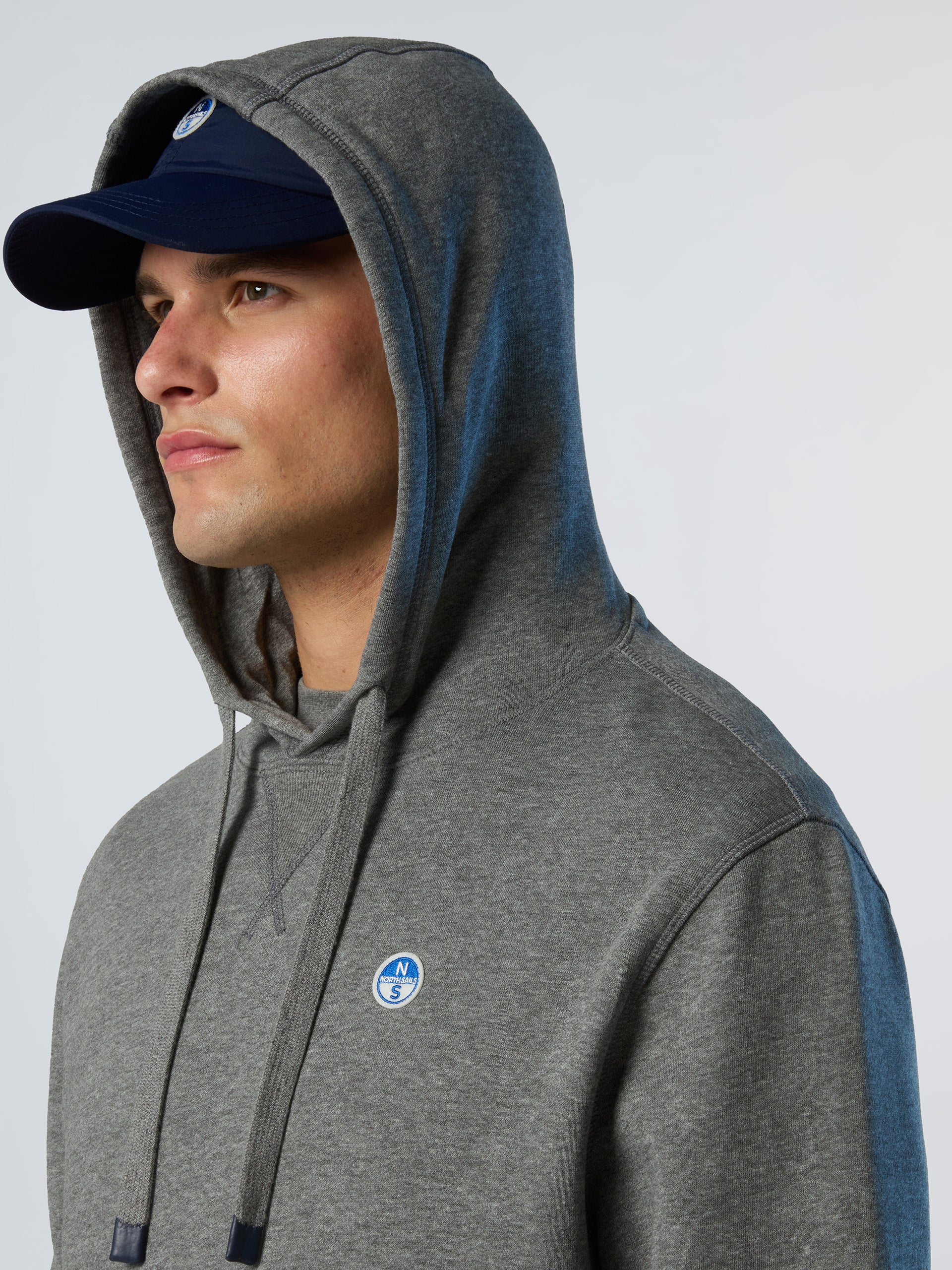 6 | Medium grey melange | hooded-sweater-691084
