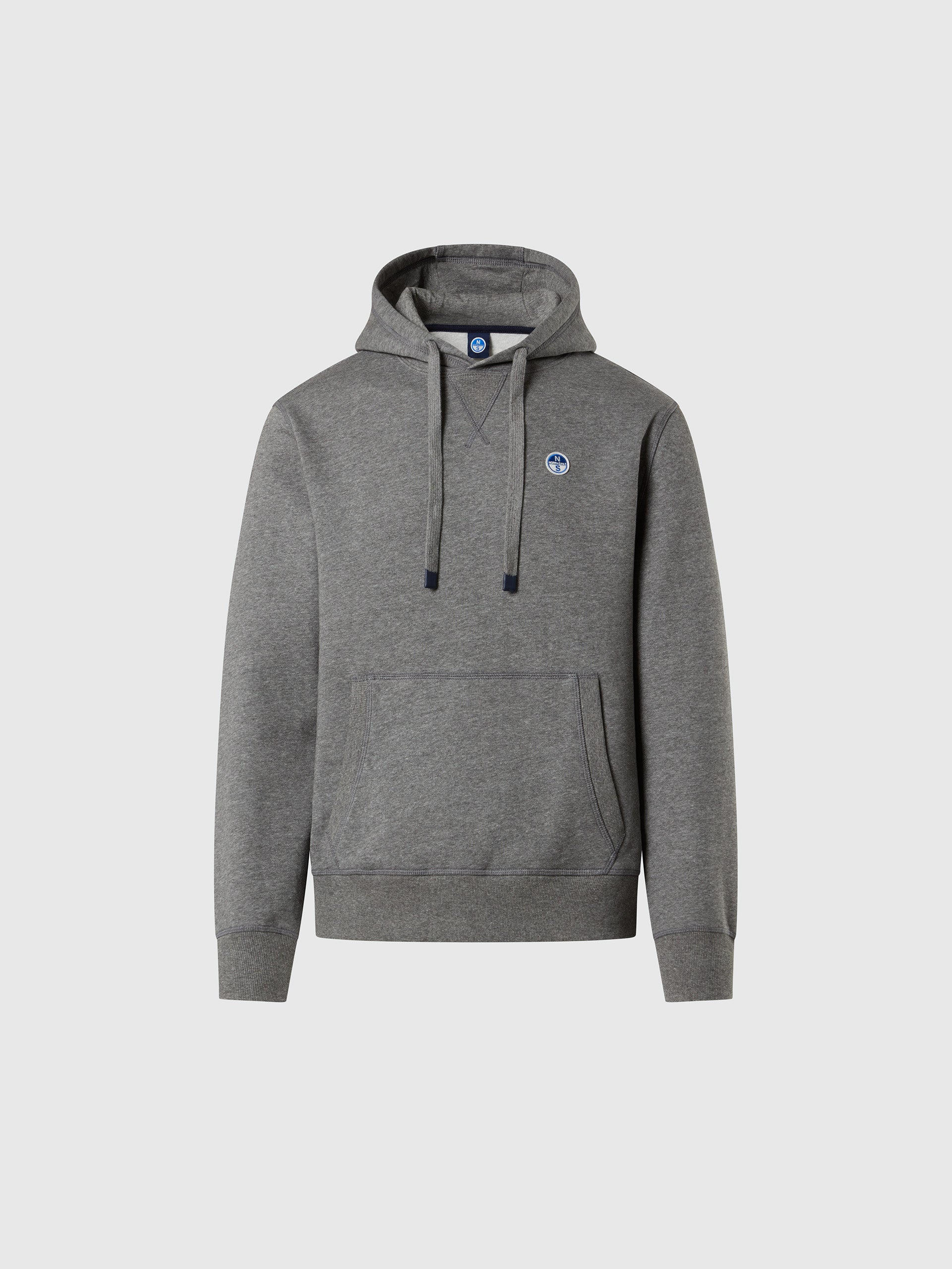 hover | Medium grey melange | hooded-sweater-691084