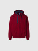 hover | Red dahlia | hooded-full-zip-sweater-691085