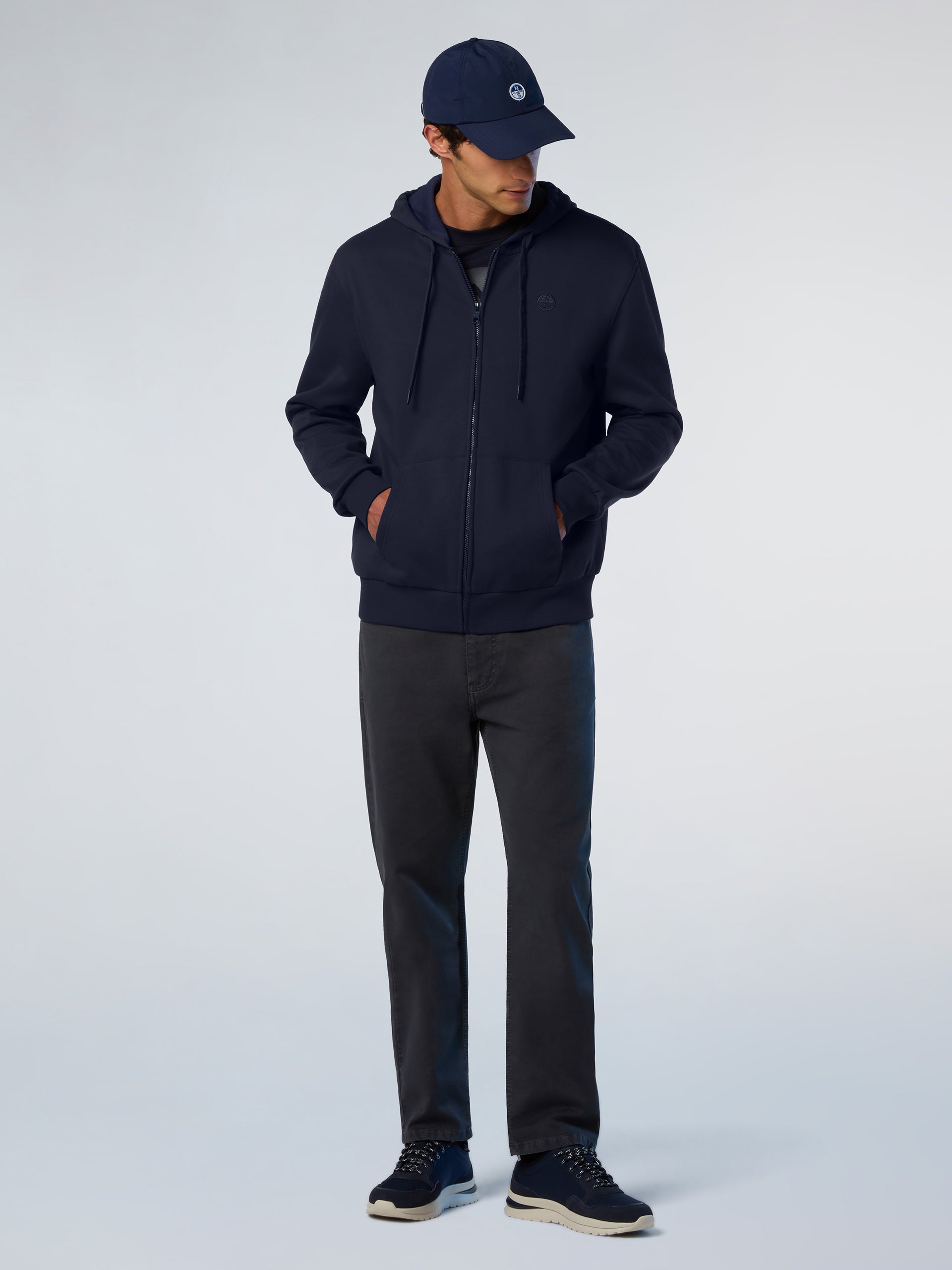 5 | Navy blue | hooded-full-zip-sweater-691085