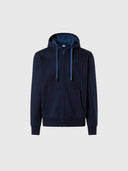 hover | Navy blue | hooded-full-zip-sweater-691085