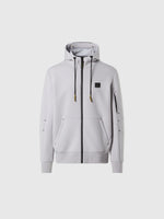 hover | Micro chip grey | hooded-full-zip-sweater-691097