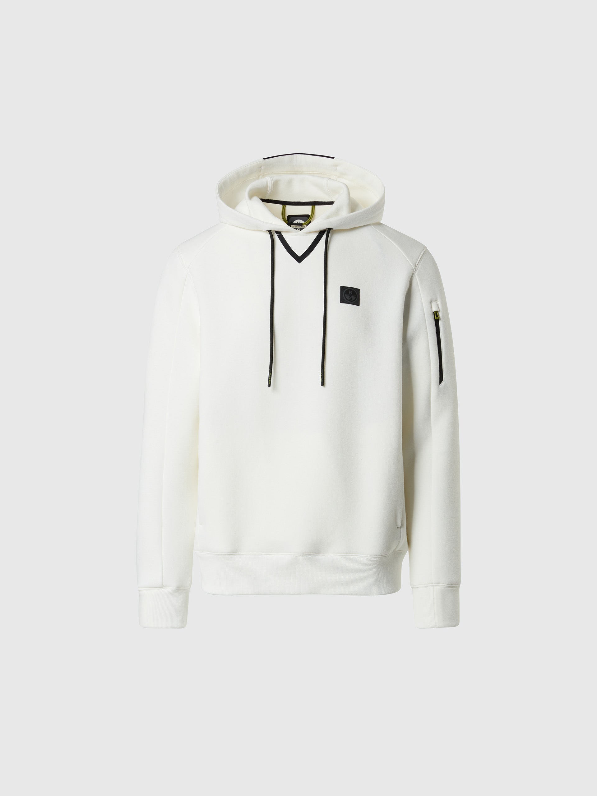 hover | White alyssum | hooded-sweater-691099