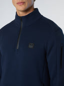 6 | Navy blue | half-zip-sweater-691101