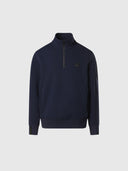 hover | Navy blue | half-zip-sweater-691101