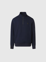 hover | Navy blue | half-zip-sweater-691101