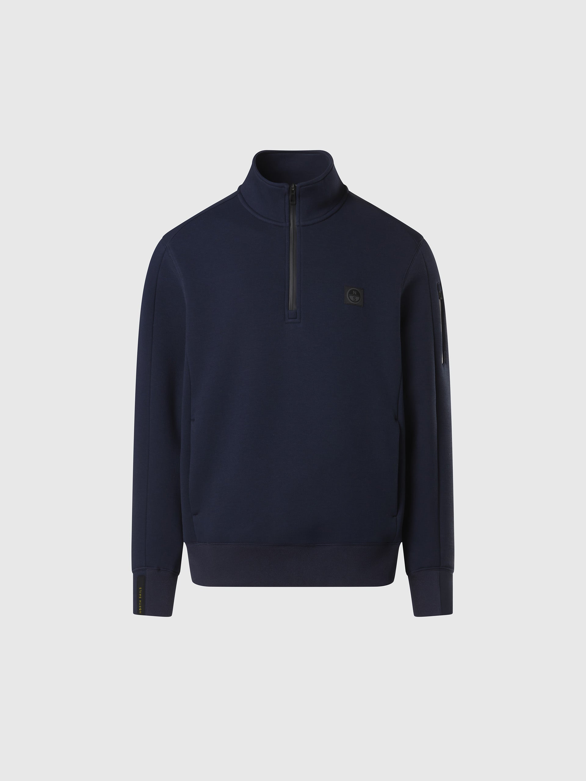 hover | Navy blue | half-zip-sweater-691101