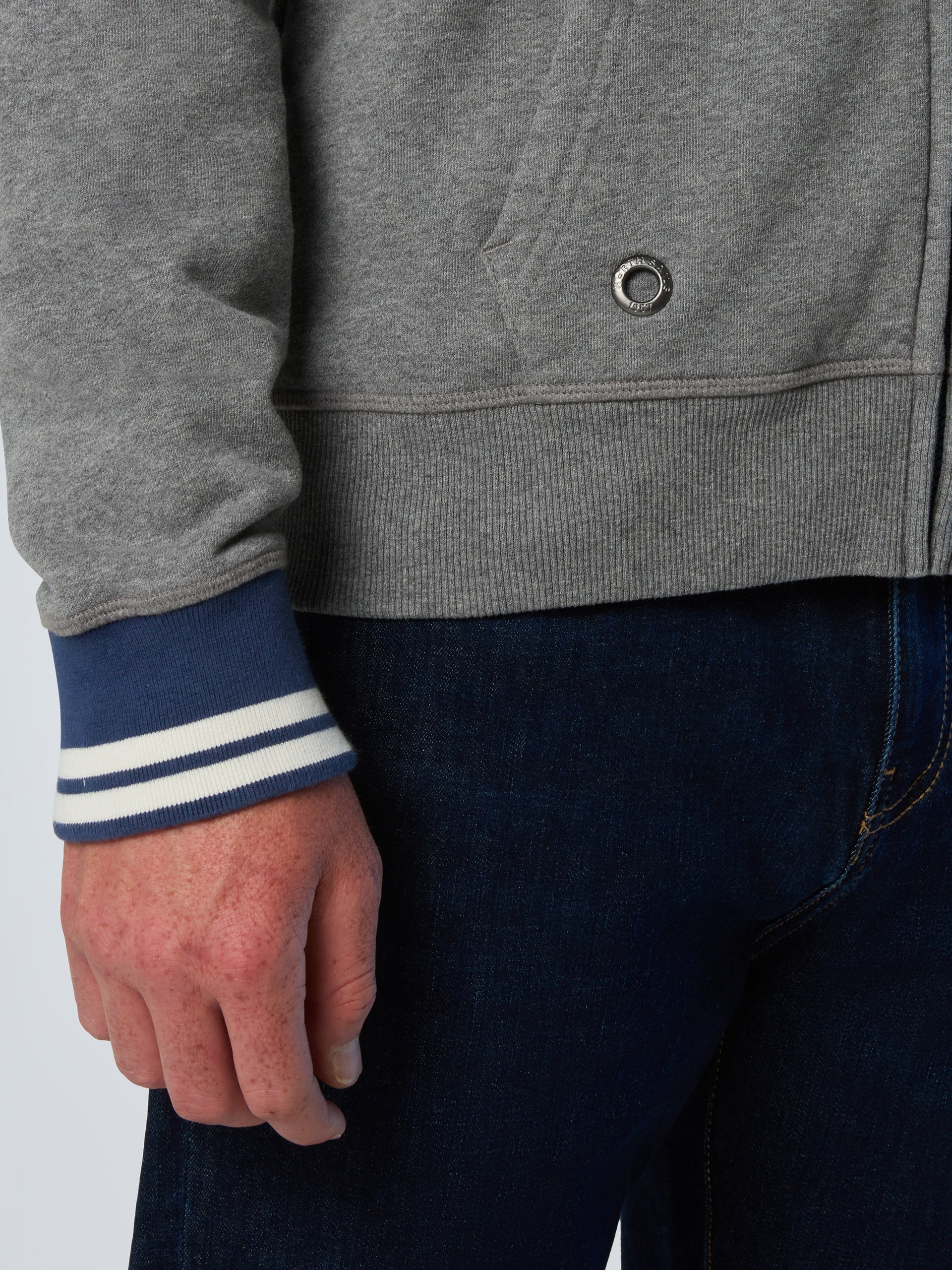 9 | Medium grey melange | hooded-full-zip-sweater-691125