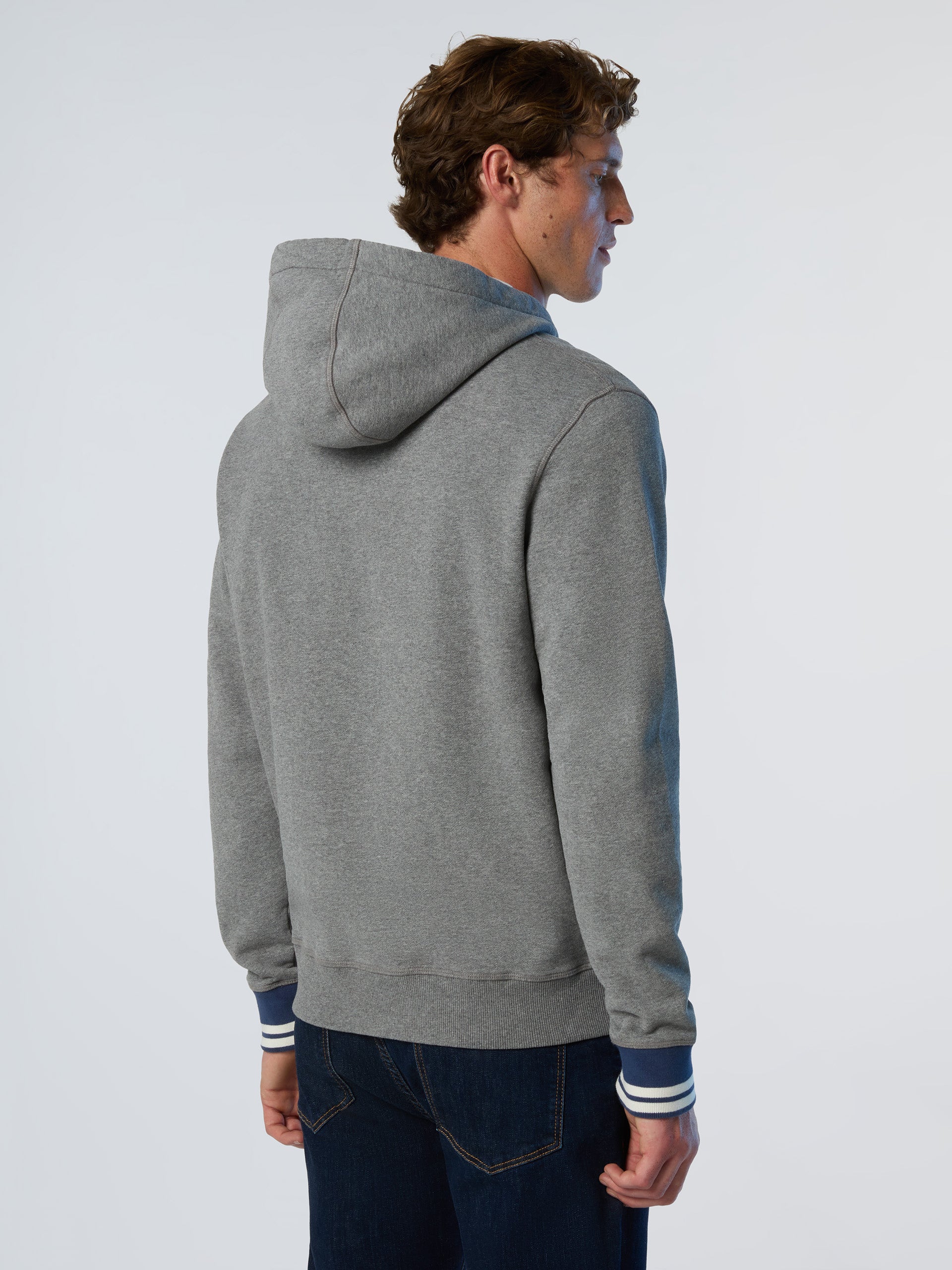 4 | Medium grey melange | hooded-full-zip-sweater-691125