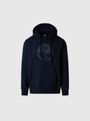 hover | Navy blue | hooded-sweatshirt-wgraphic-691143