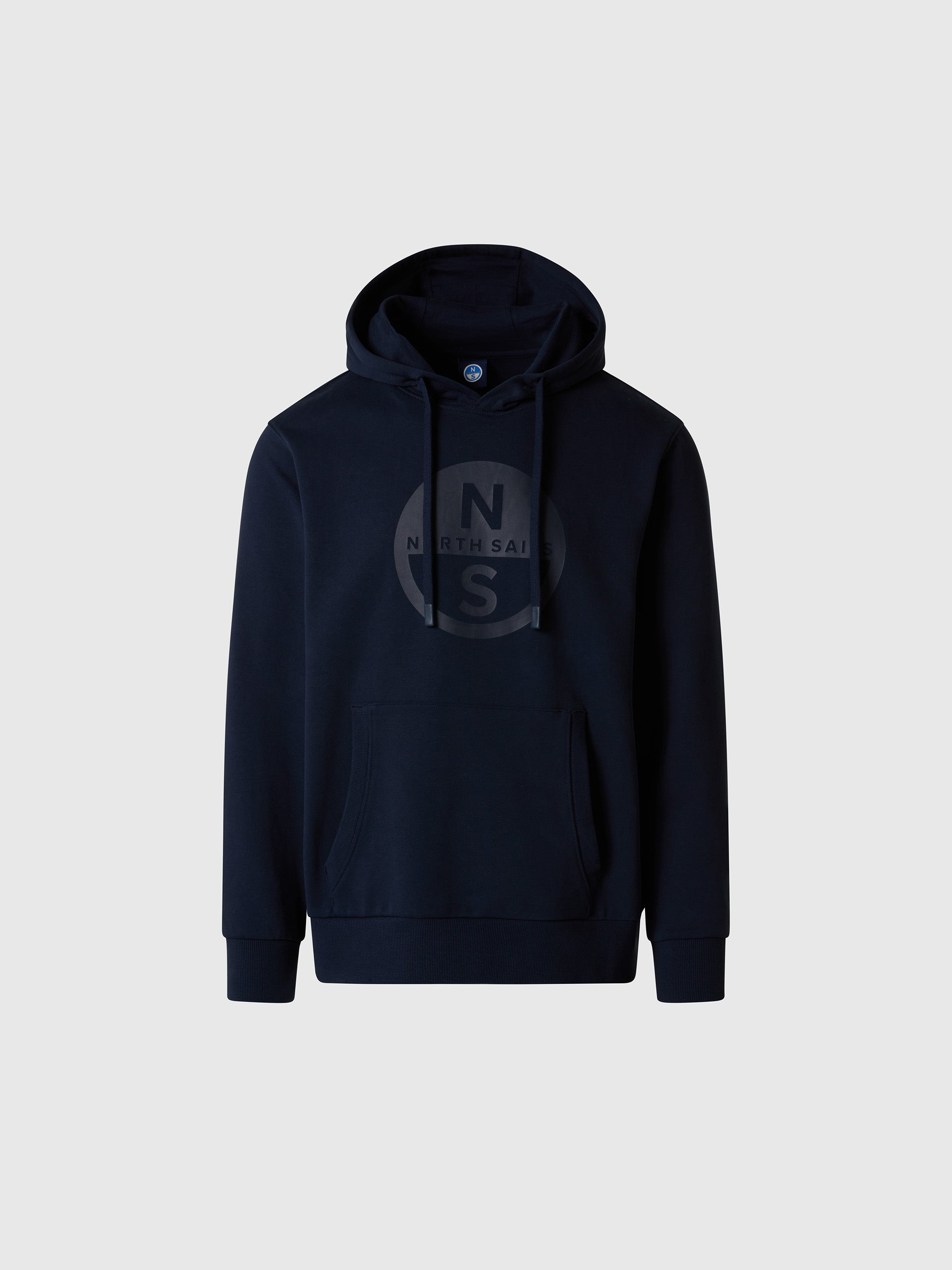 hover | Navy blue | hooded-sweatshirt-wgraphic-691143