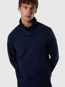 2 | Navy blue | half-zip-sweatshirt-691155