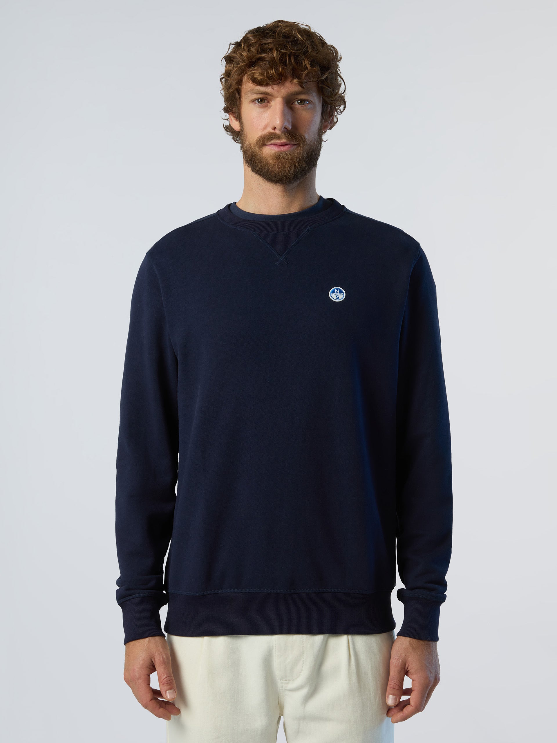 North Sails Classic Crew Felpa da Uomo - Bianco Camicie e top