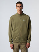 1 | Deep green | basic-full-zip-sweatshirt-1-691221