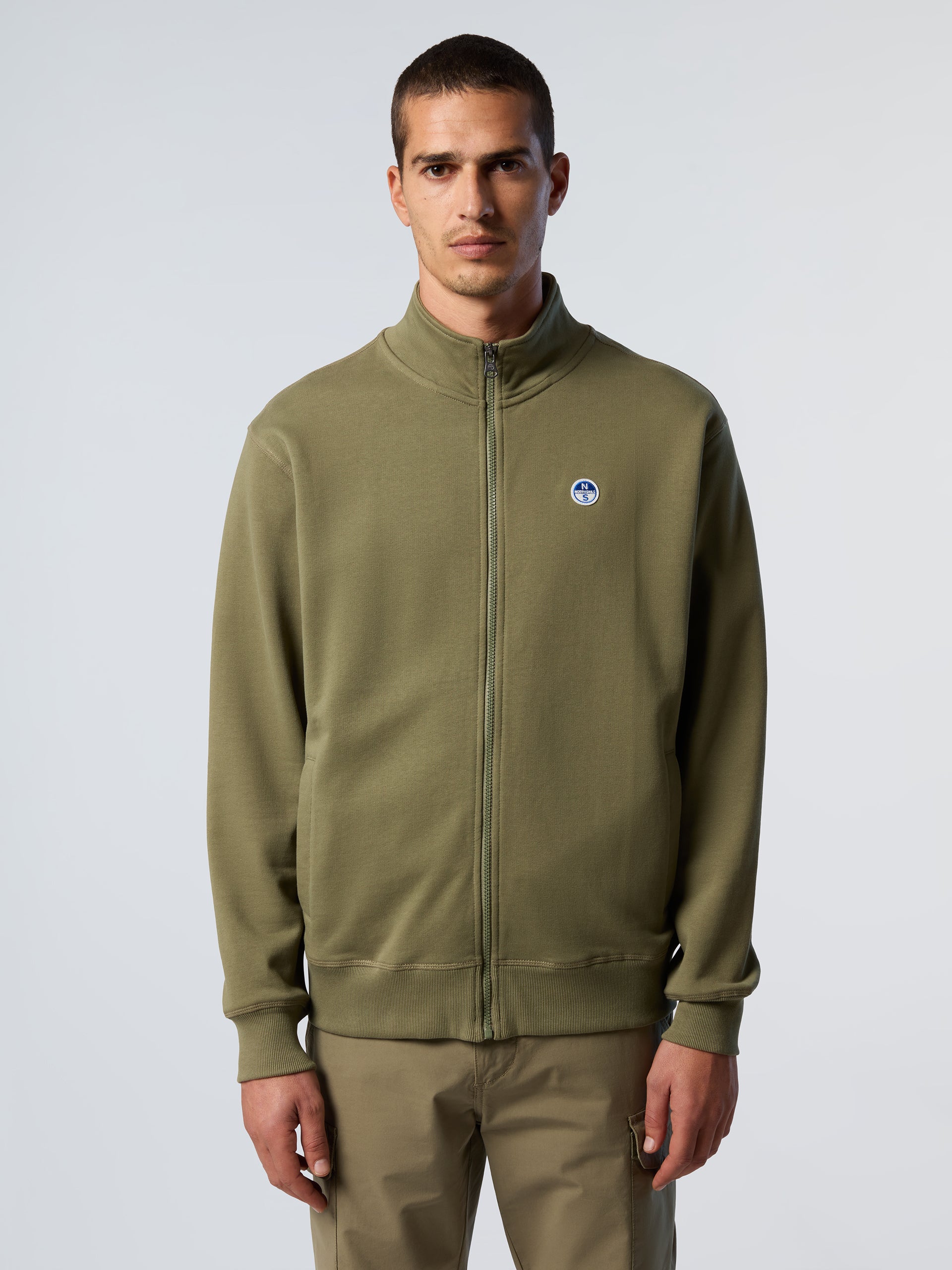 1 | Deep green | basic-full-zip-sweatshirt-1-691221