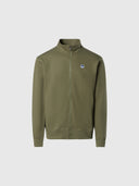 hover | Deep green | basic-full-zip-sweatshirt-1-691221