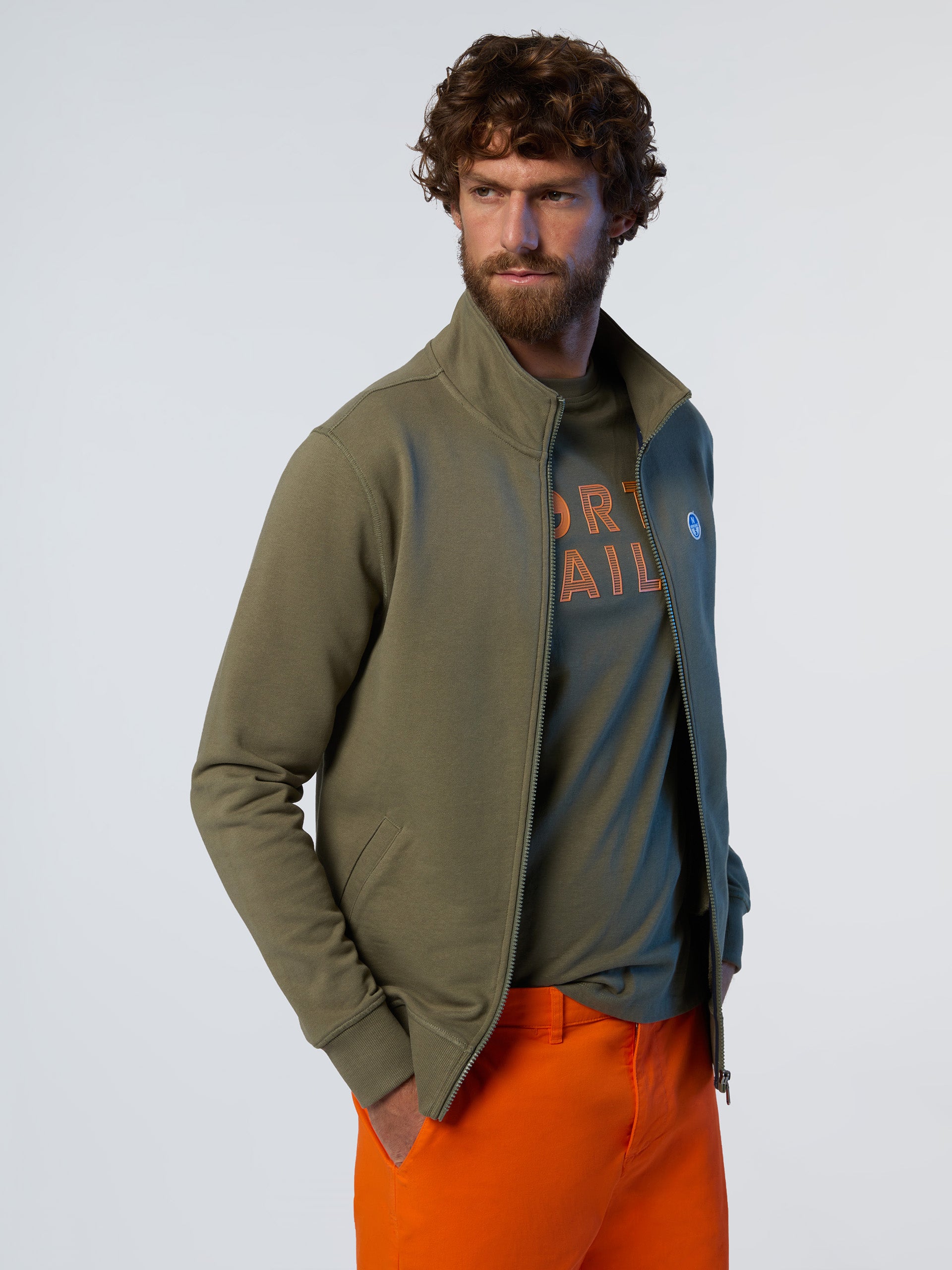 2 | Dusty olive | basic-full-zip-sweatshirt-691221