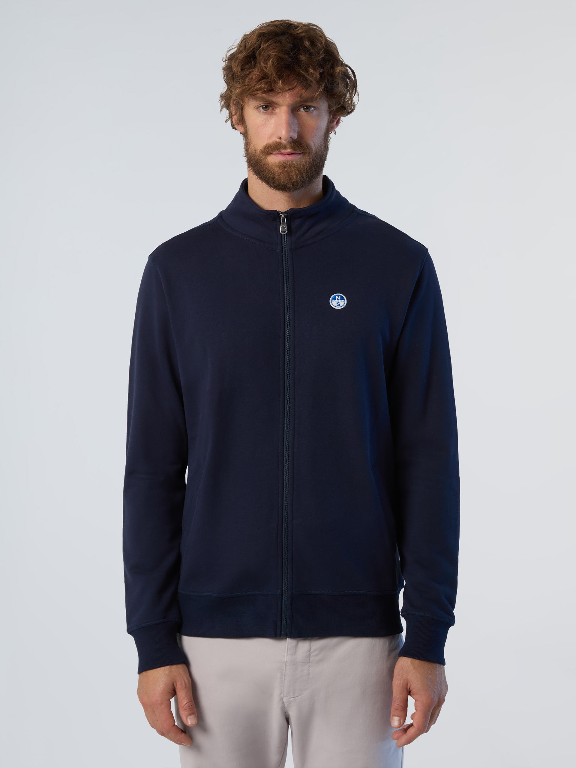1 | Navy blue | basic-full-zip-sweatshirt-691221