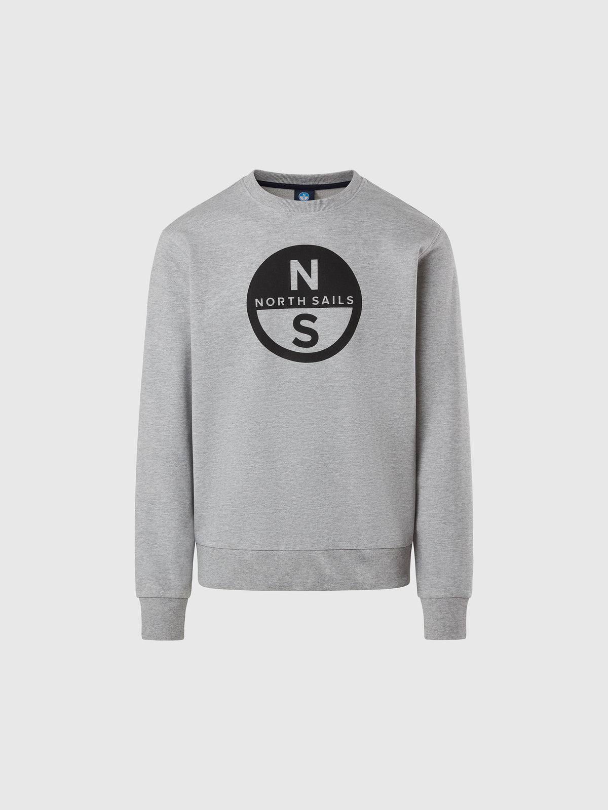 hover | Grey melange | basic-crewneck-sweatshirt-wlogo-691222