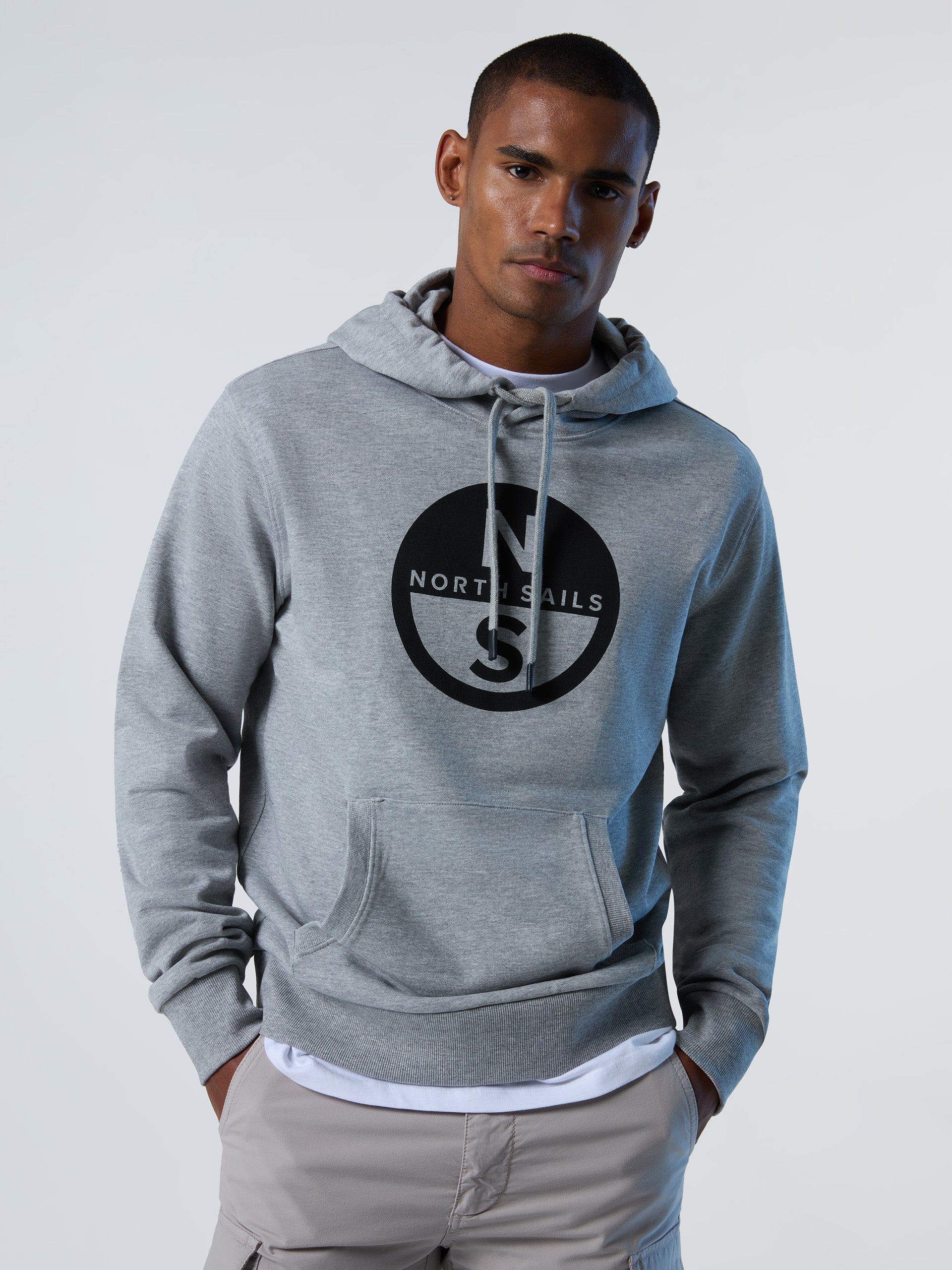 2 | Grey melange | basic-hooded-sweatshirt-wlogo-691223