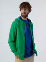 2 | Green bee | basic-hooded-full-zip-sweathirt-691224