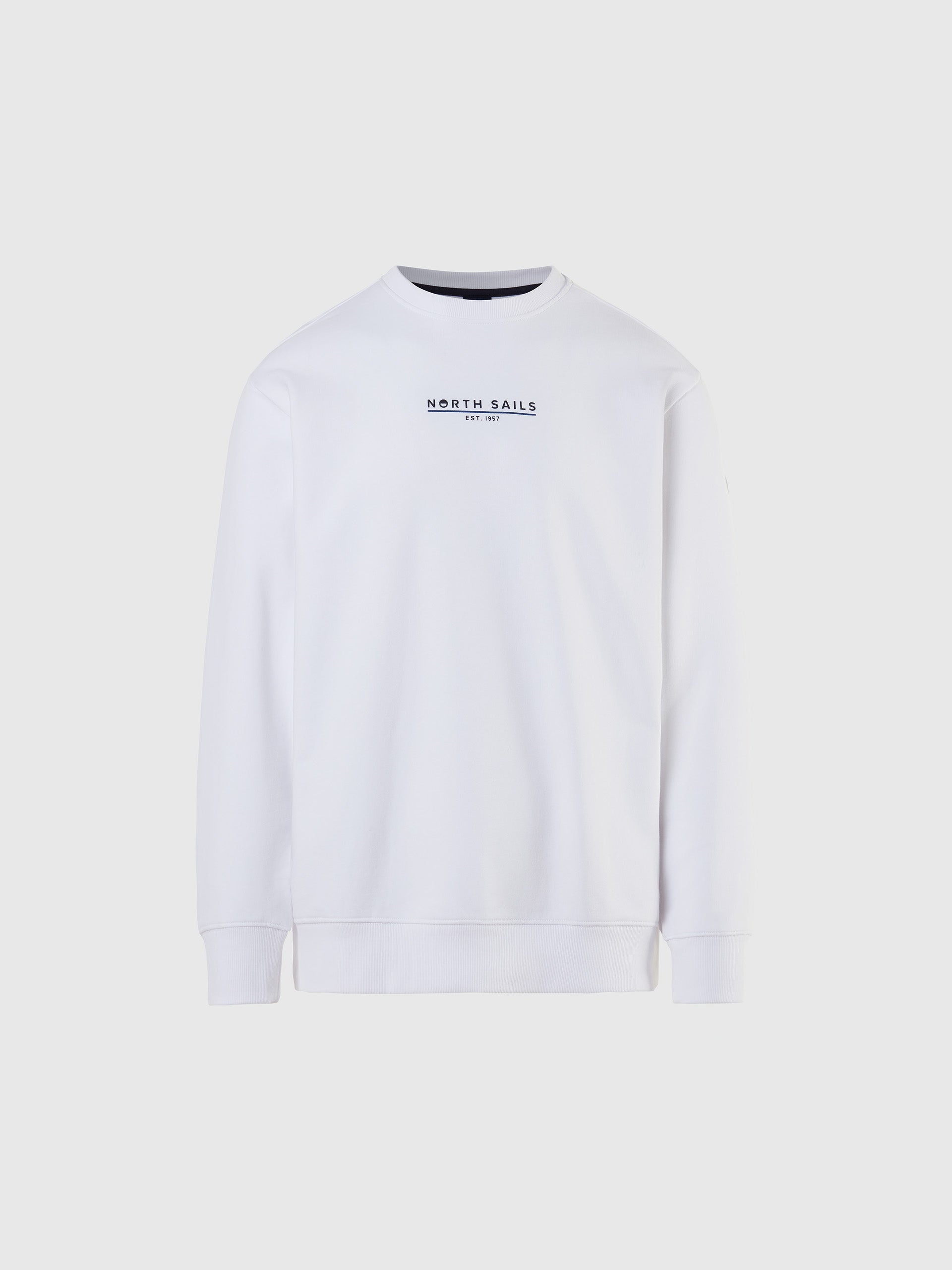 hover | White | basic-crewneck-sweatshirt-comfort-fit-691226
