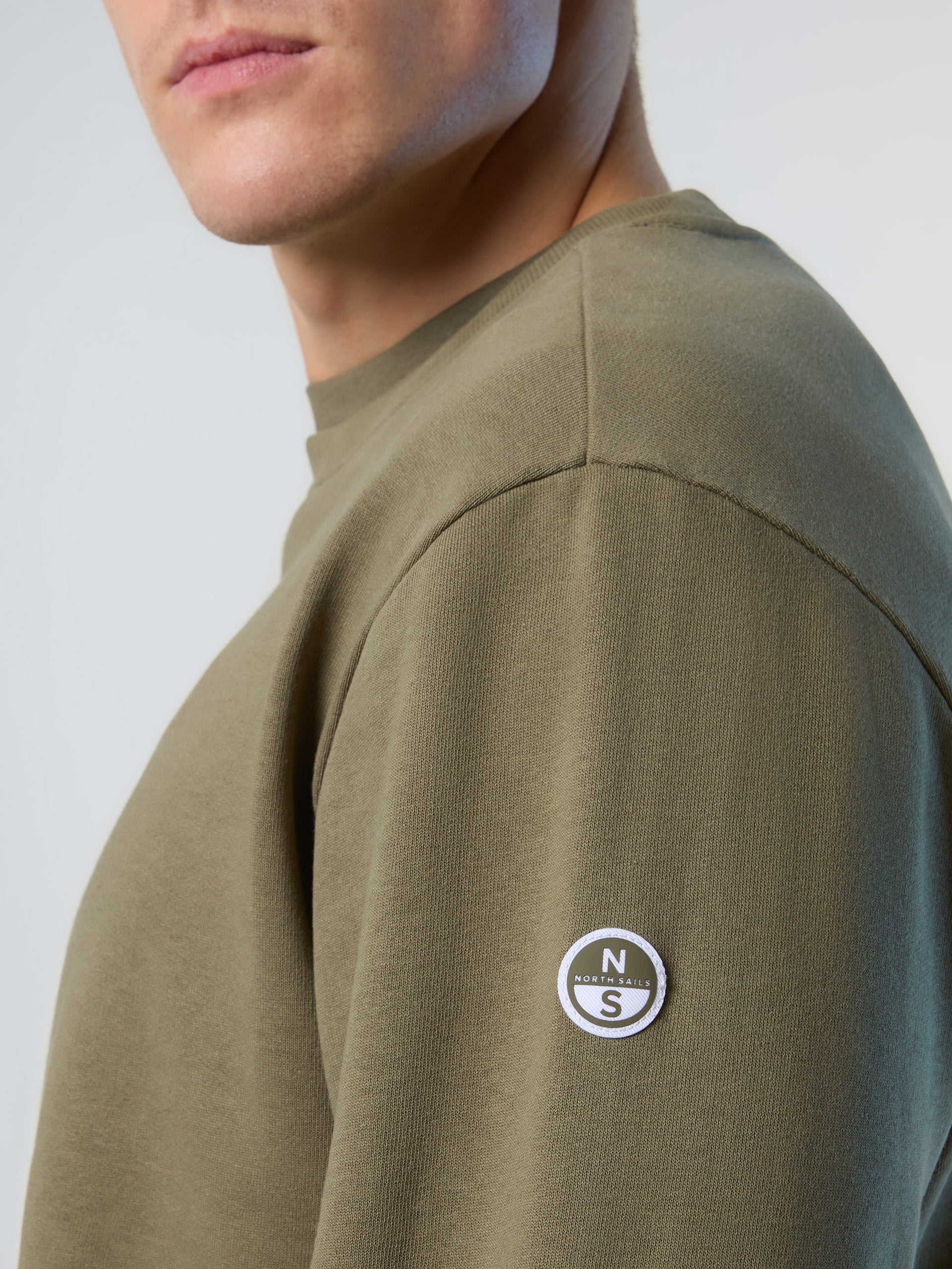 7 | Dusty olive | basic-crewneck-sweatshirt-comfort-fit-691226
