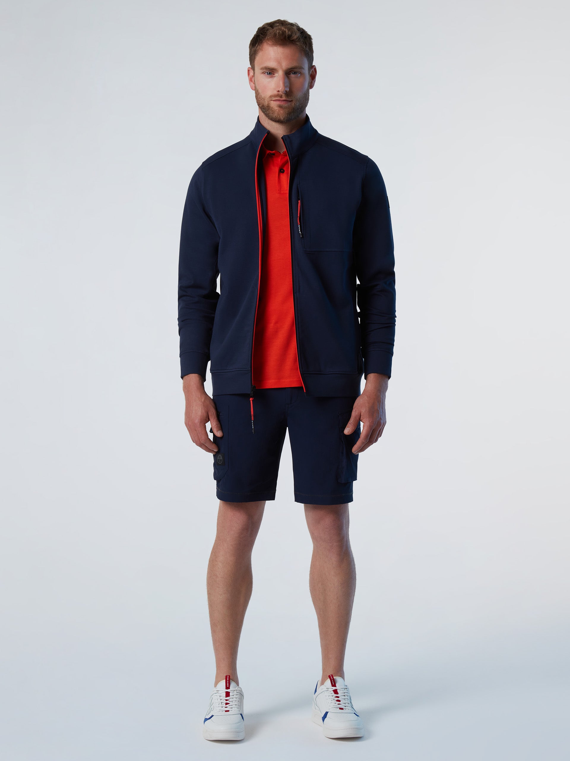 5 | Navy blue | full-zip-sweatshirt-interlock-691227