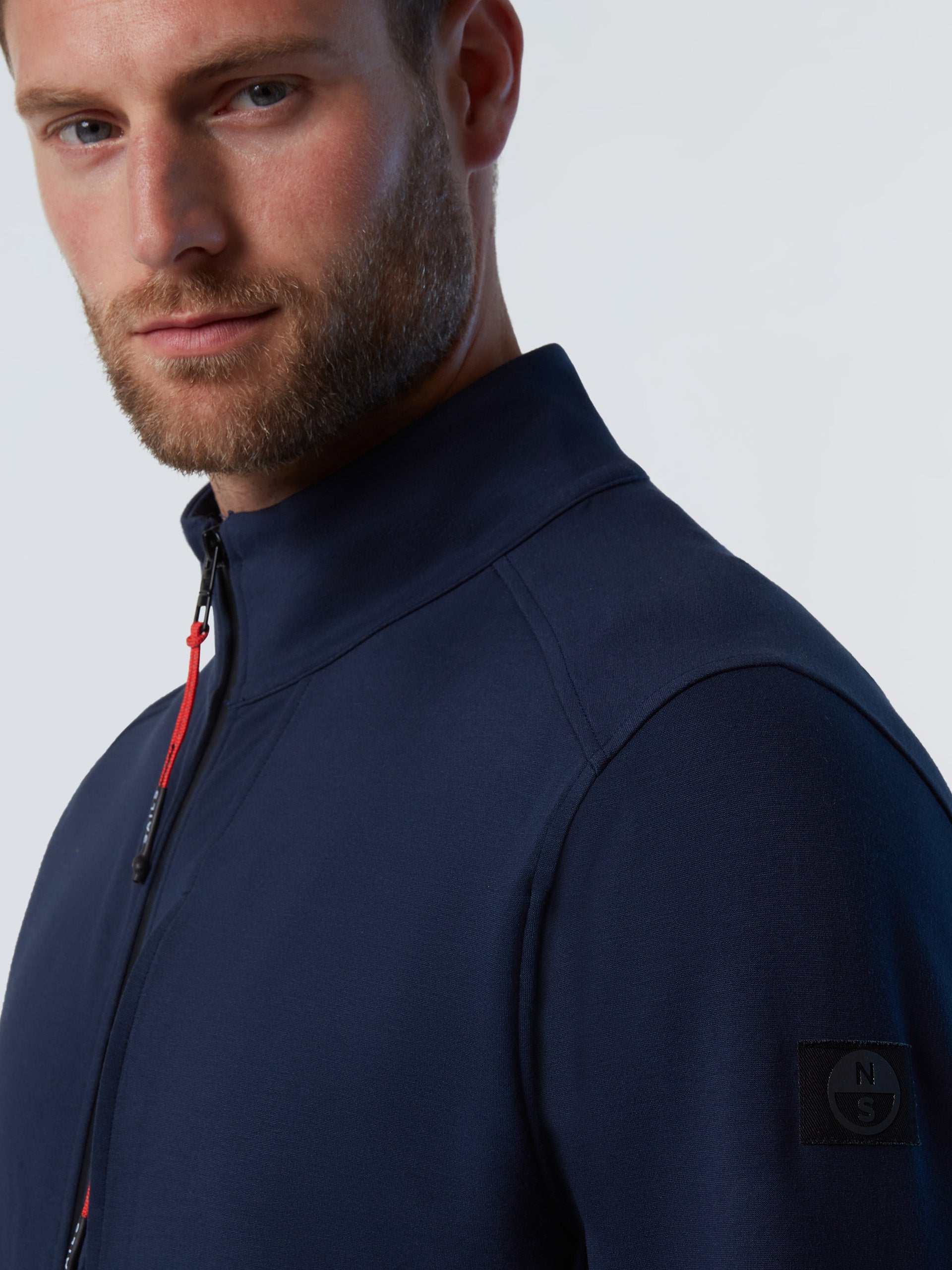 6 | Navy blue | full-zip-sweatshirt-interlock-691227